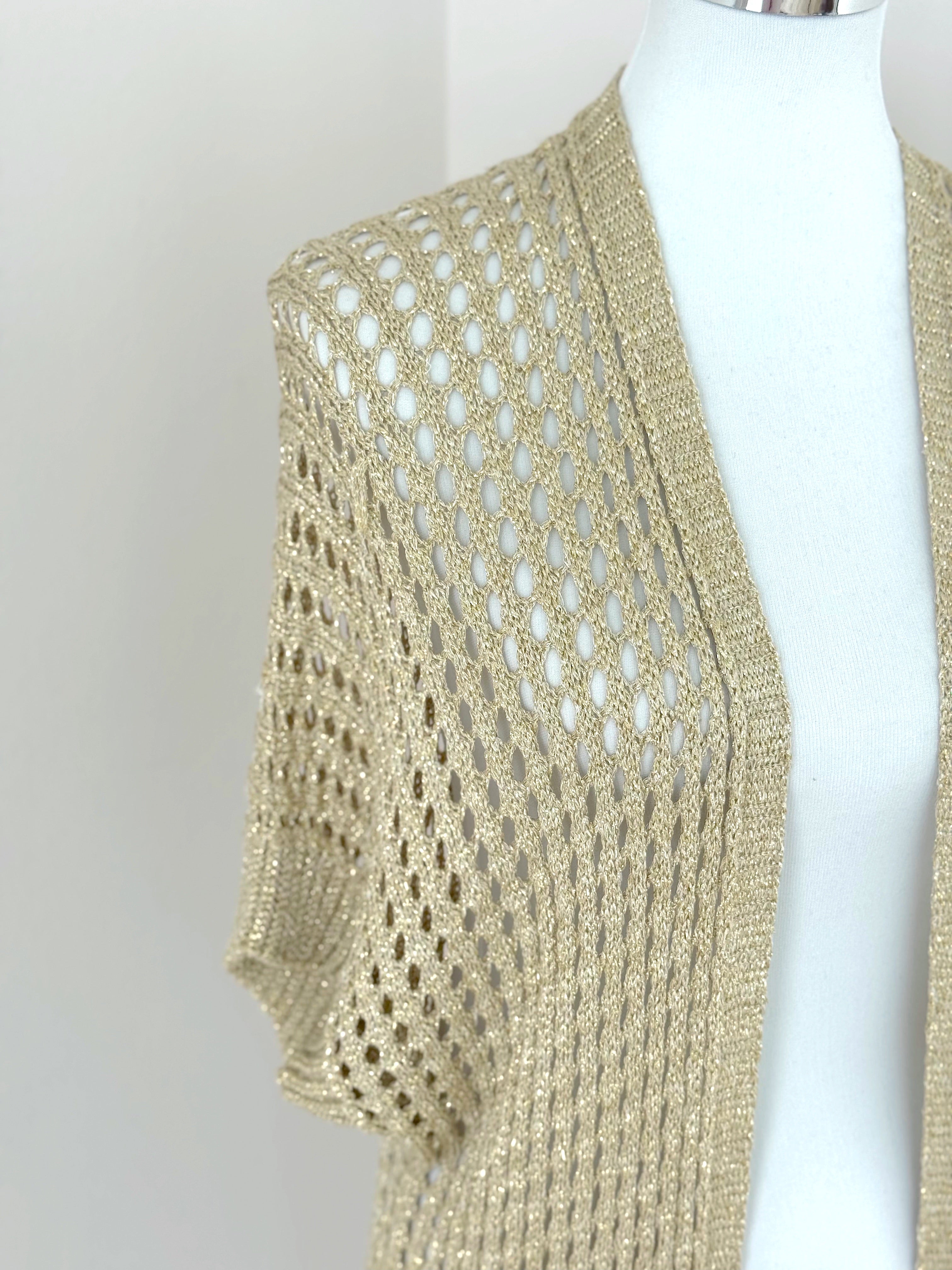 CARDIGAN - COPRICOSTUME RETE LUREX