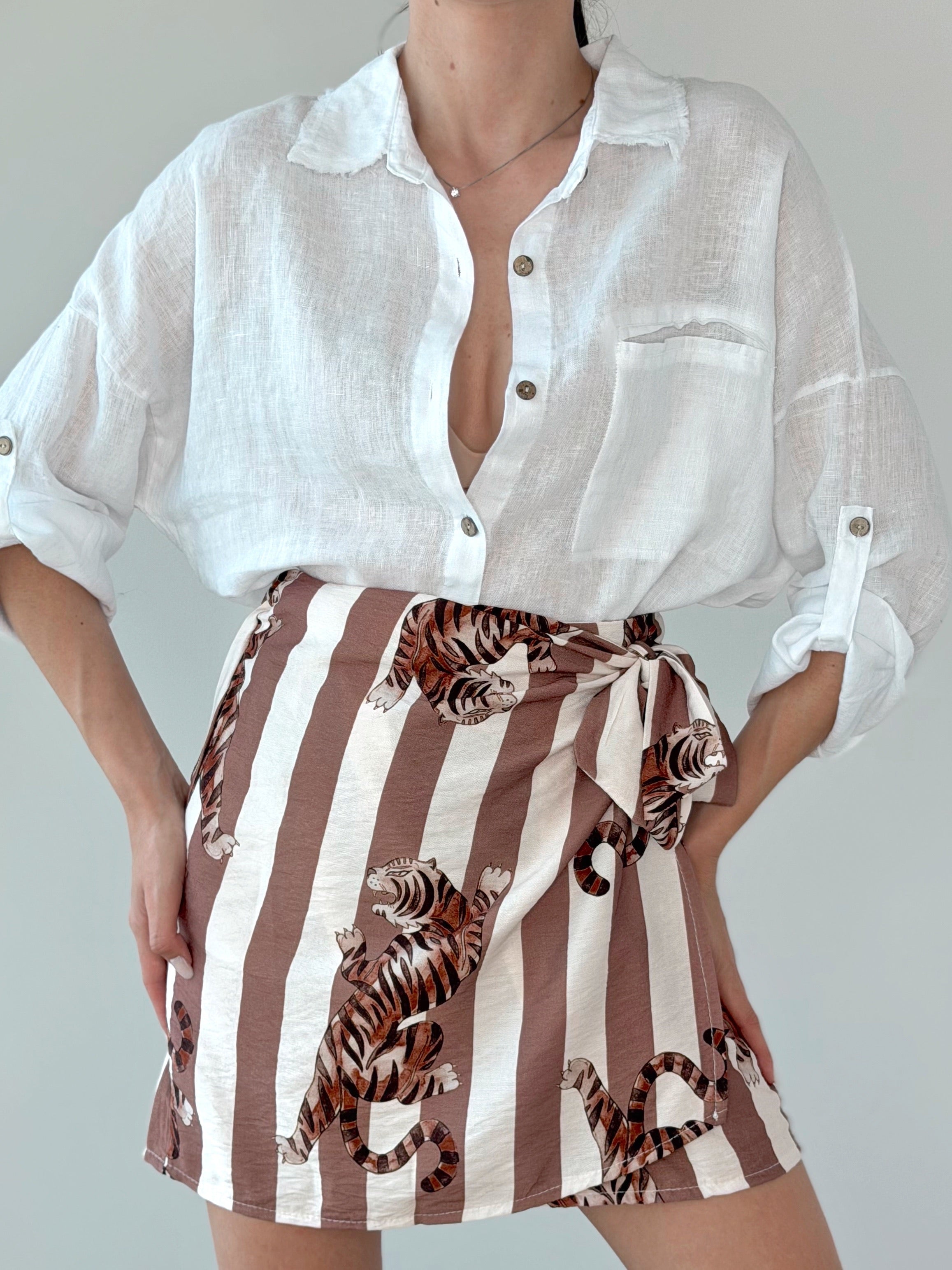 CAMICIA LINO OVERSIZE