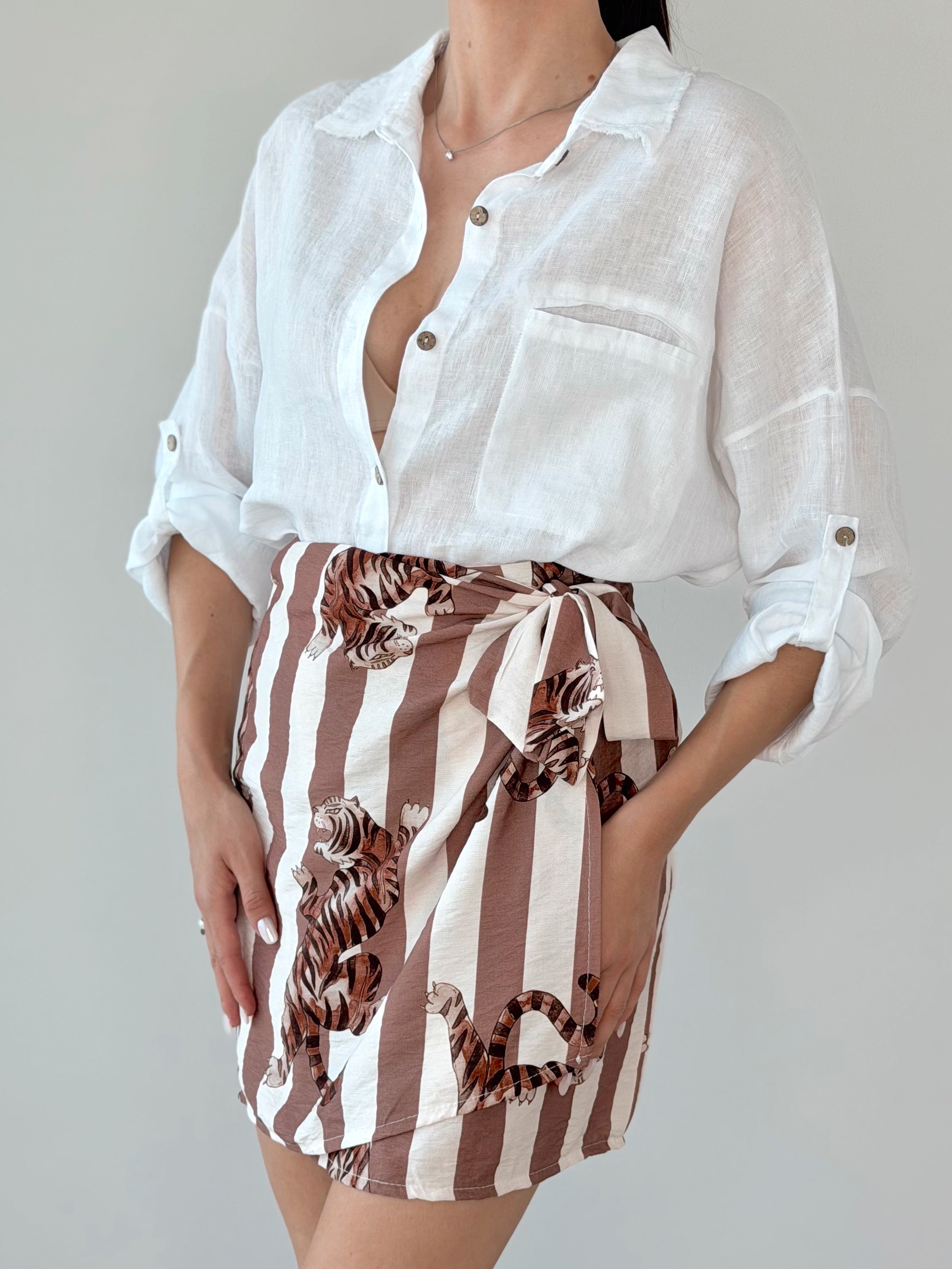 CAMICIA LINO OVERSIZE