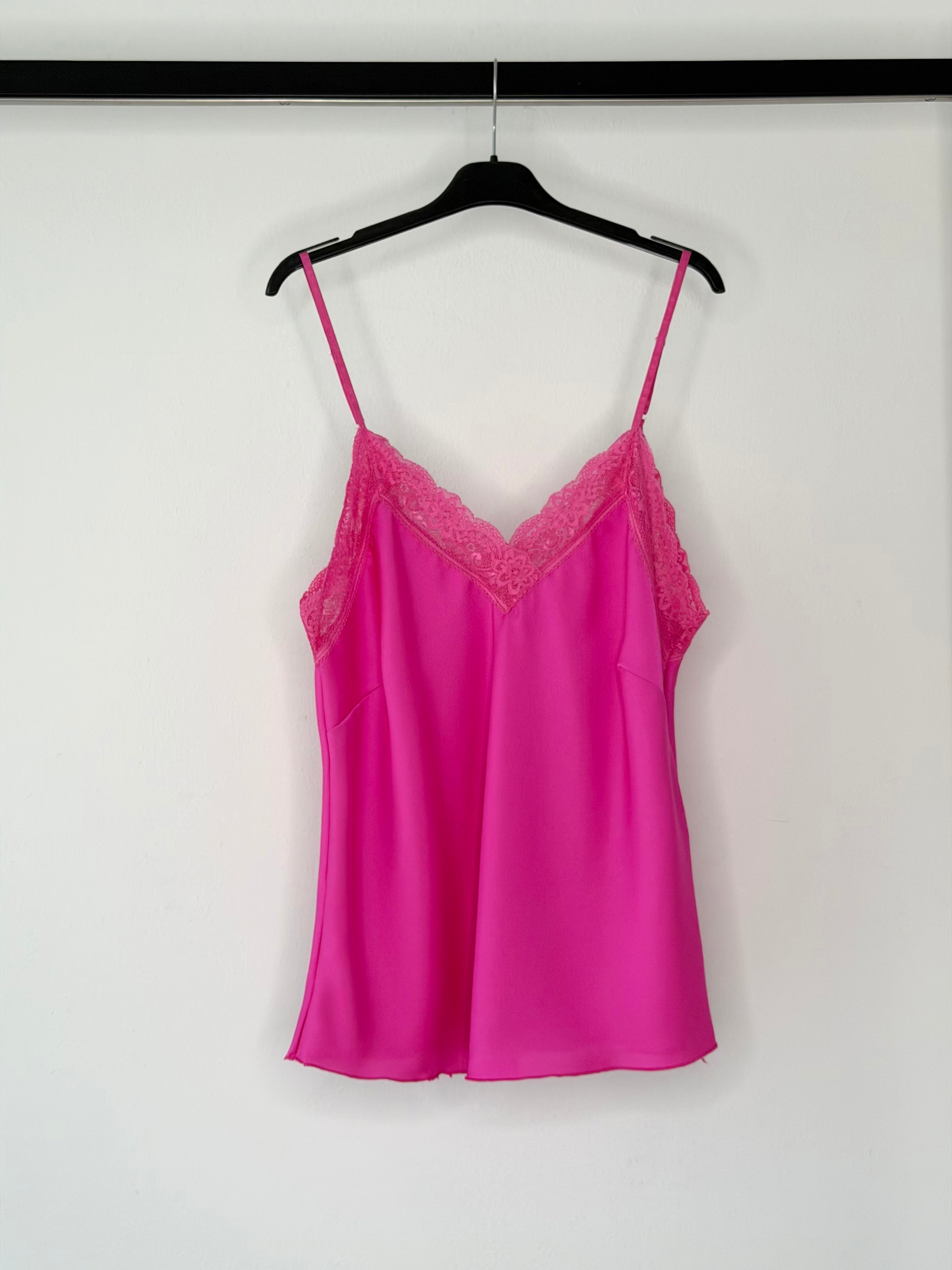 CANOTTIERA IN RASO & PIZZO