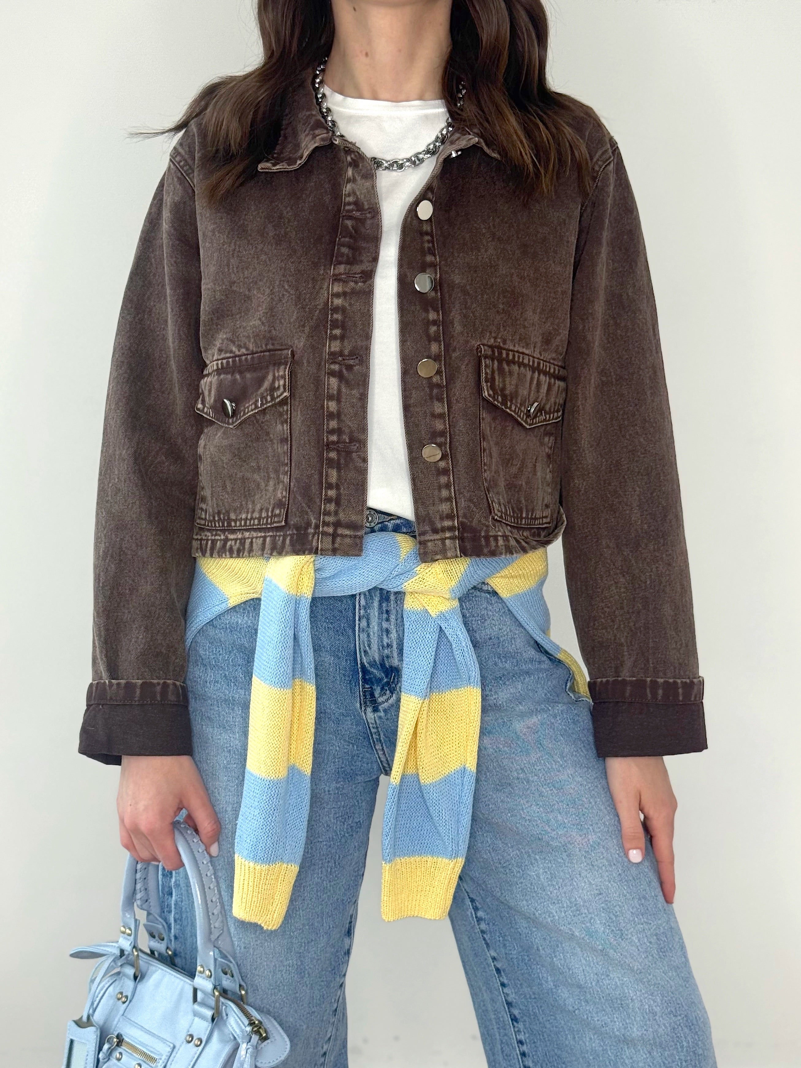 GIACCHINO DENIM MARRONE