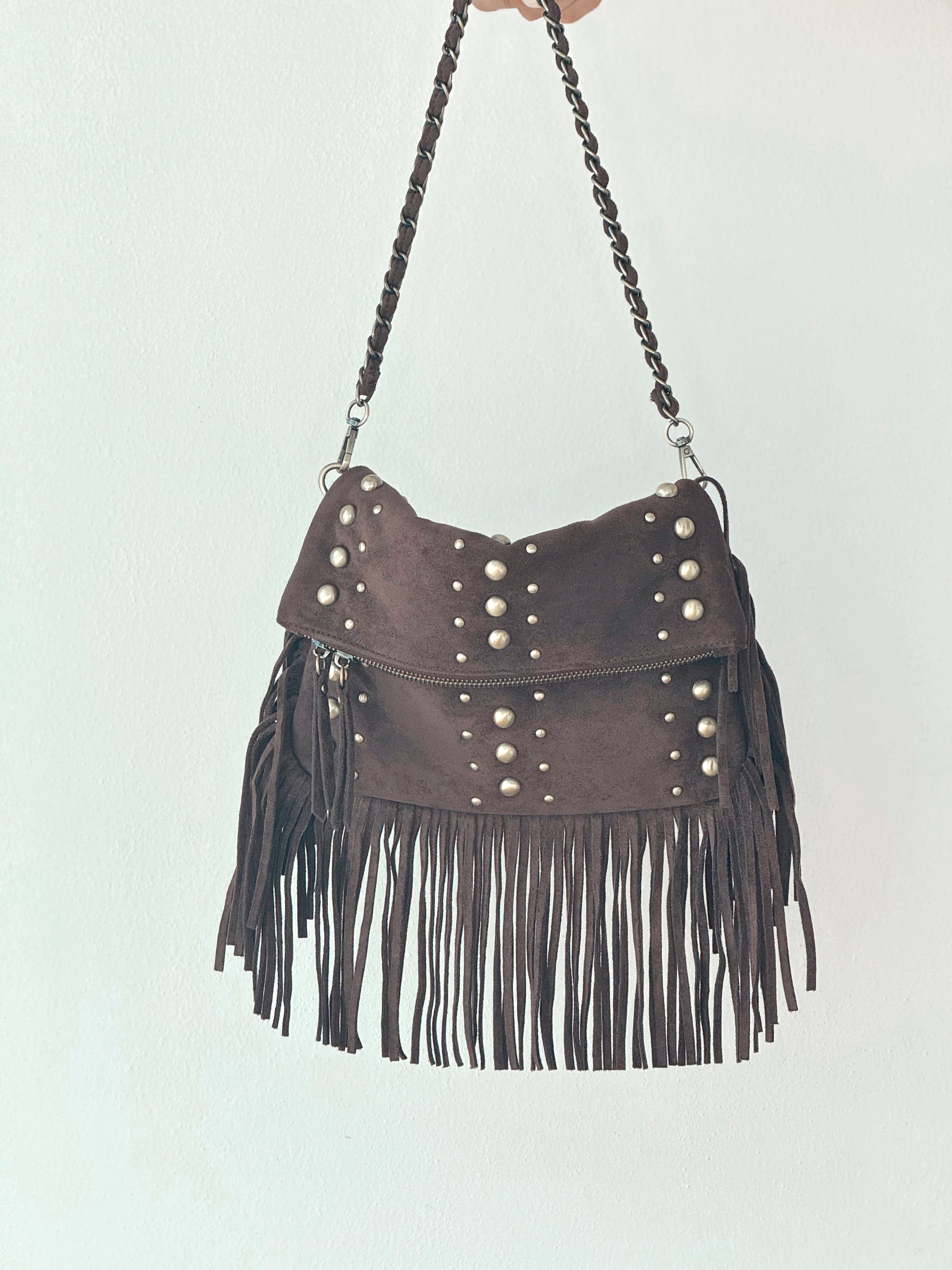 BORSA ECO CAMOSCIO FRANGE