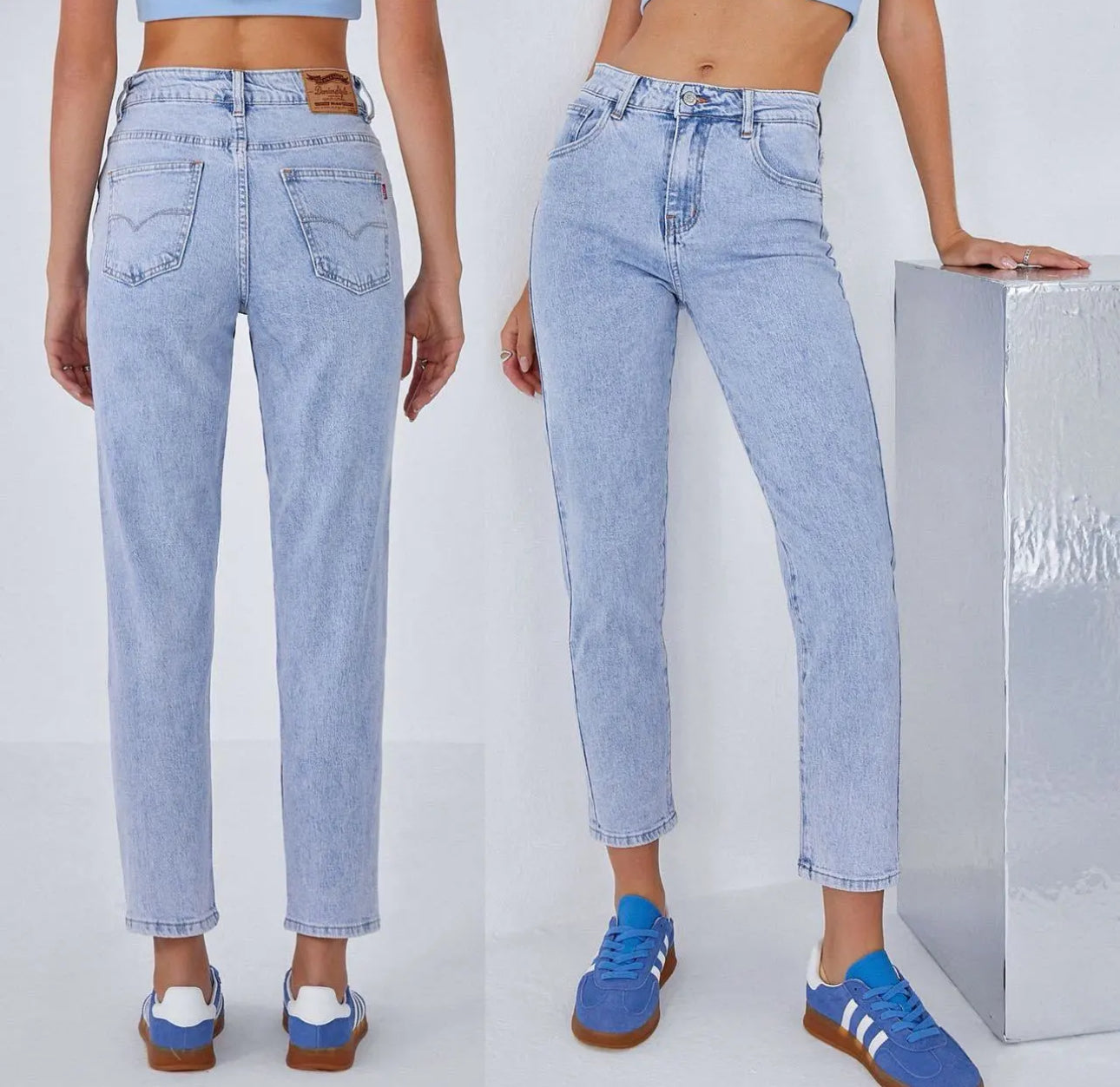 Jeans MOM Lavaggio Chiaro
