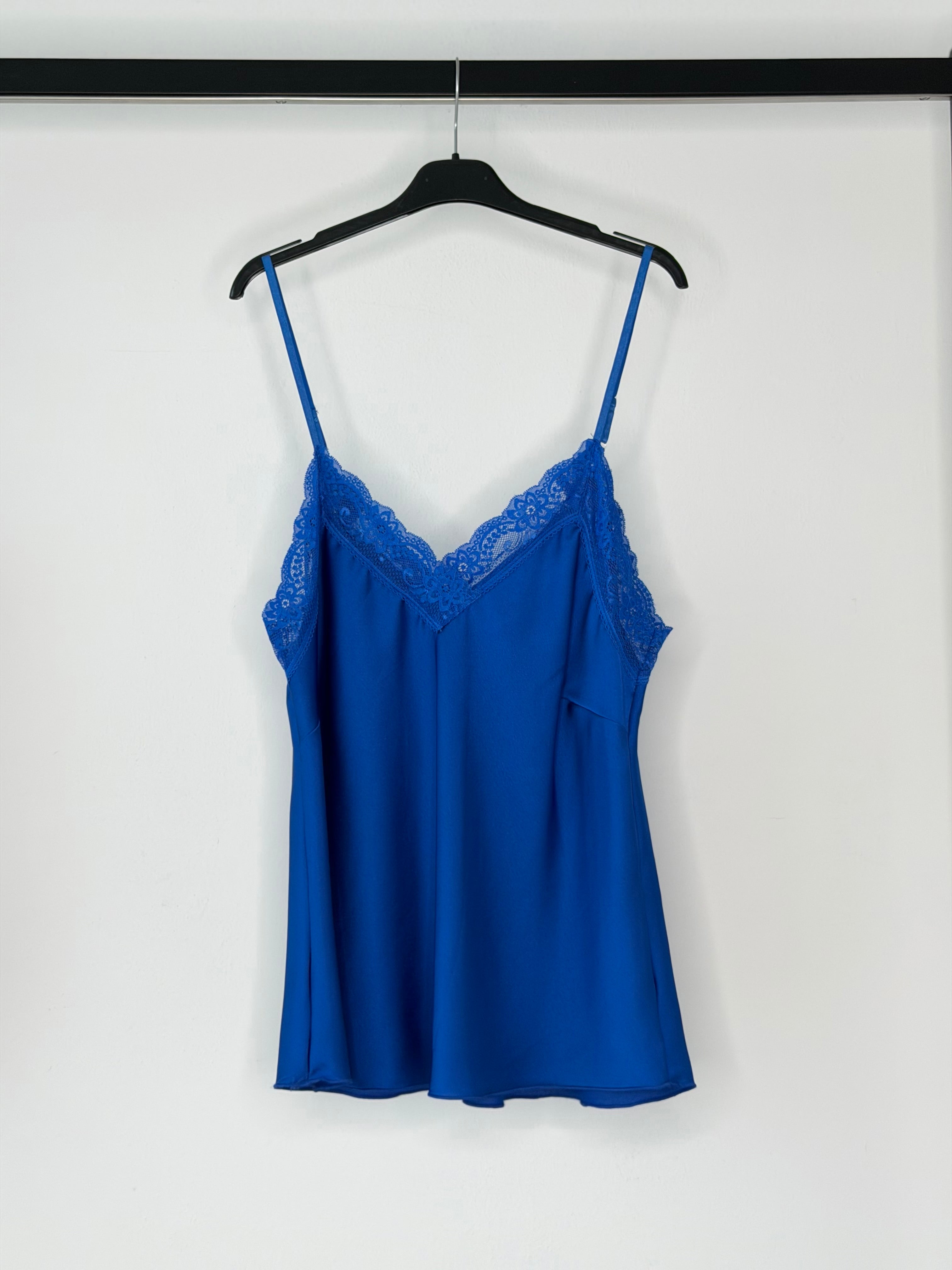 CANOTTIERA IN RASO & PIZZO