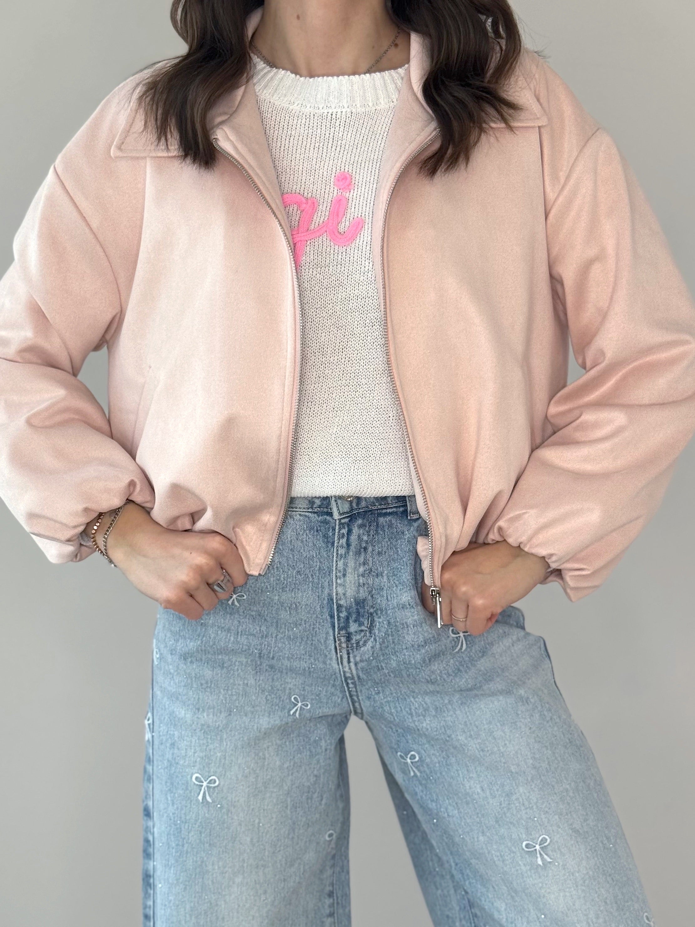 BOMBER ECO CAMOSCIO