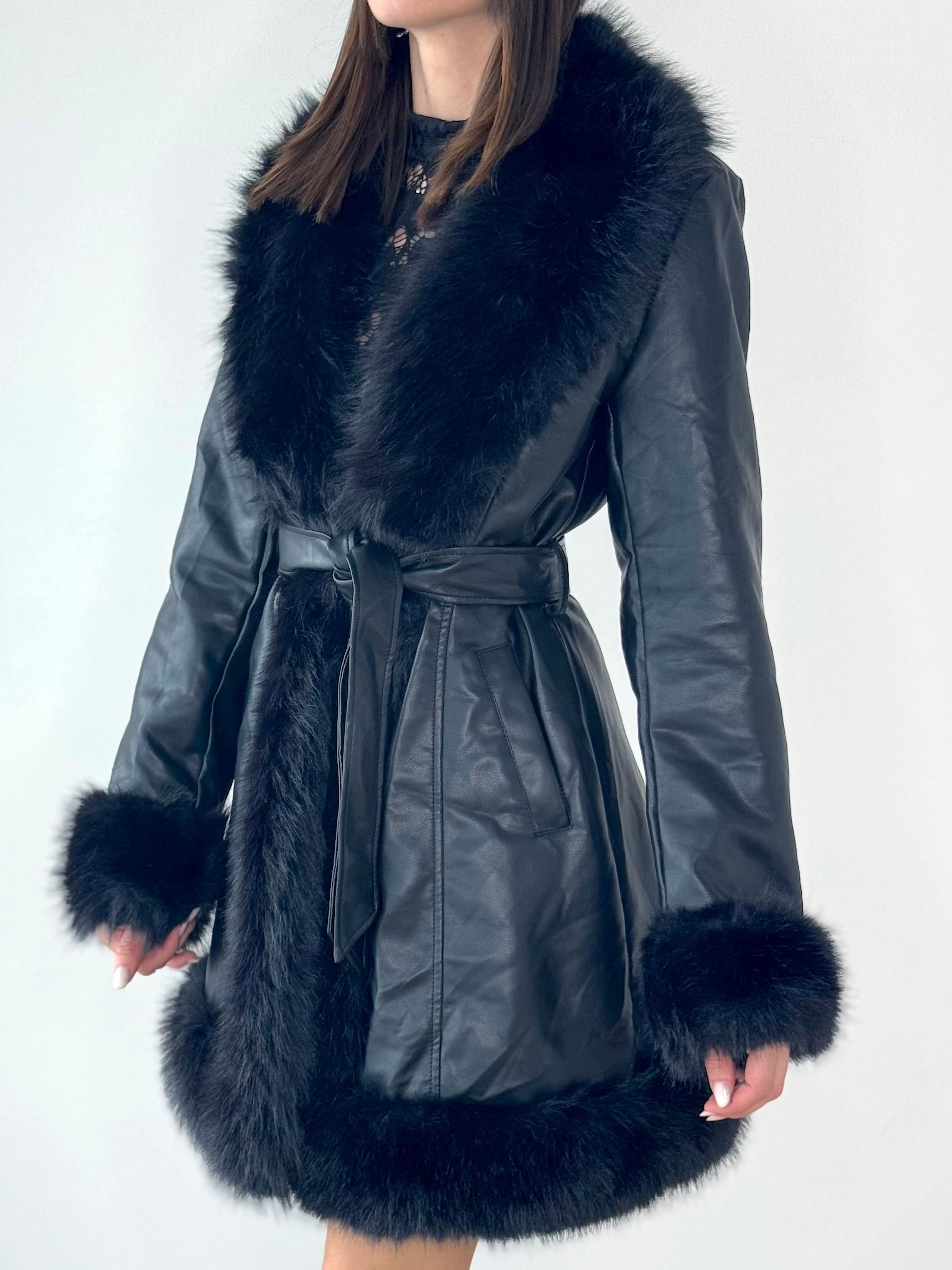 CAPPOTTINO GRETA ECOPELLE & ECOPELLICCIA