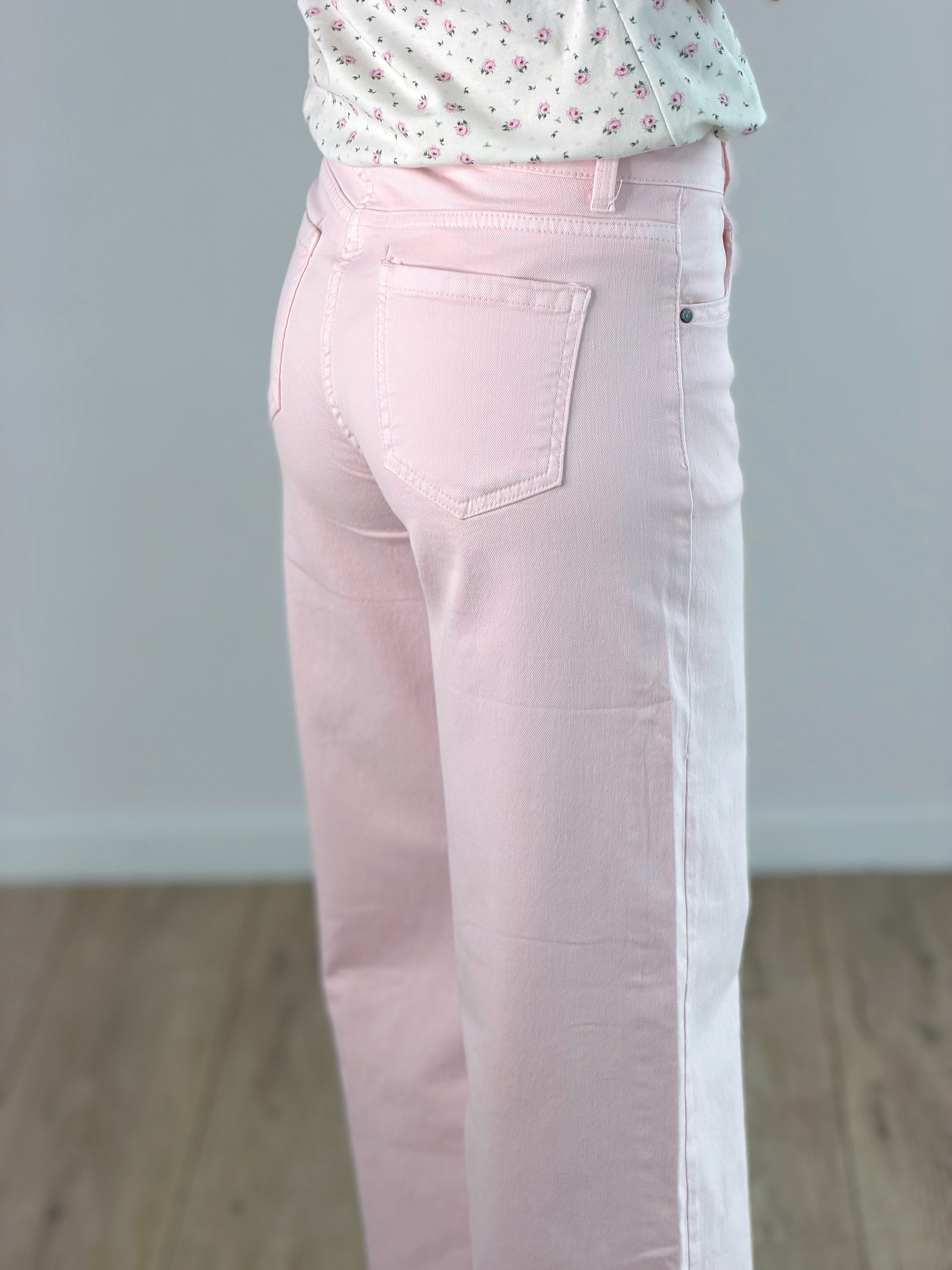 DENIM WIDE LEG PINK