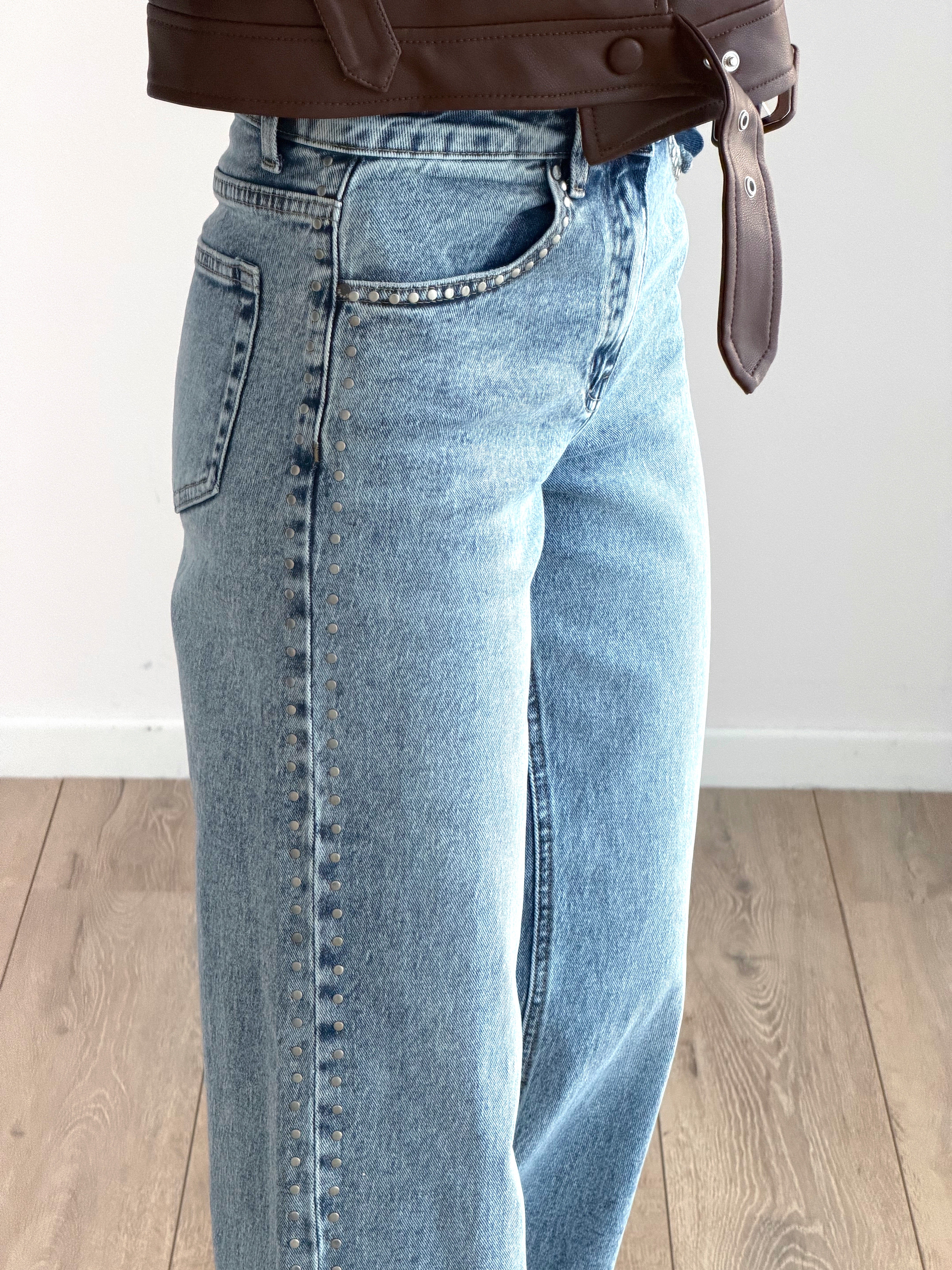 DENIM ROCKSTUD