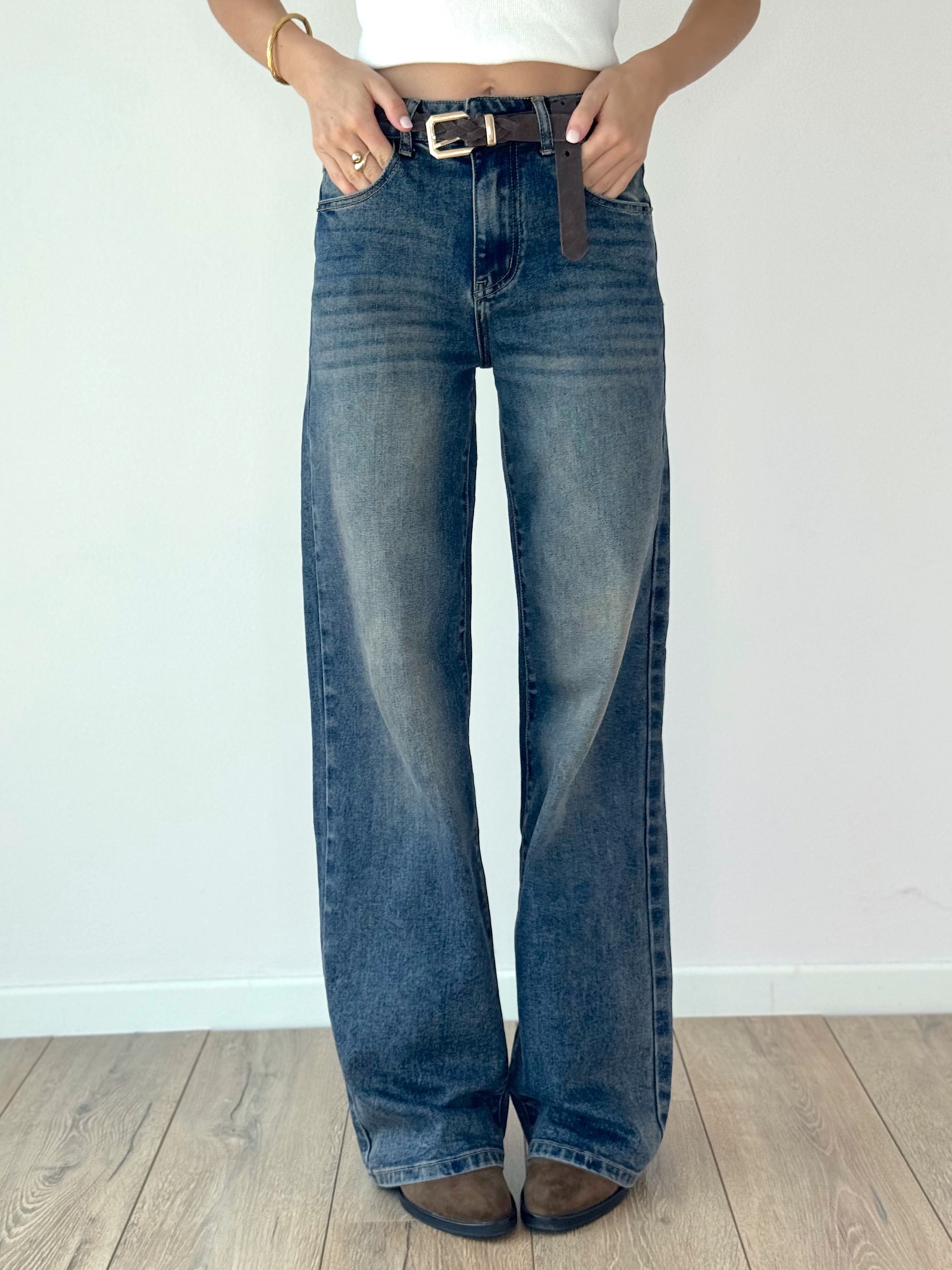 DENIM LONG WIDE LEG