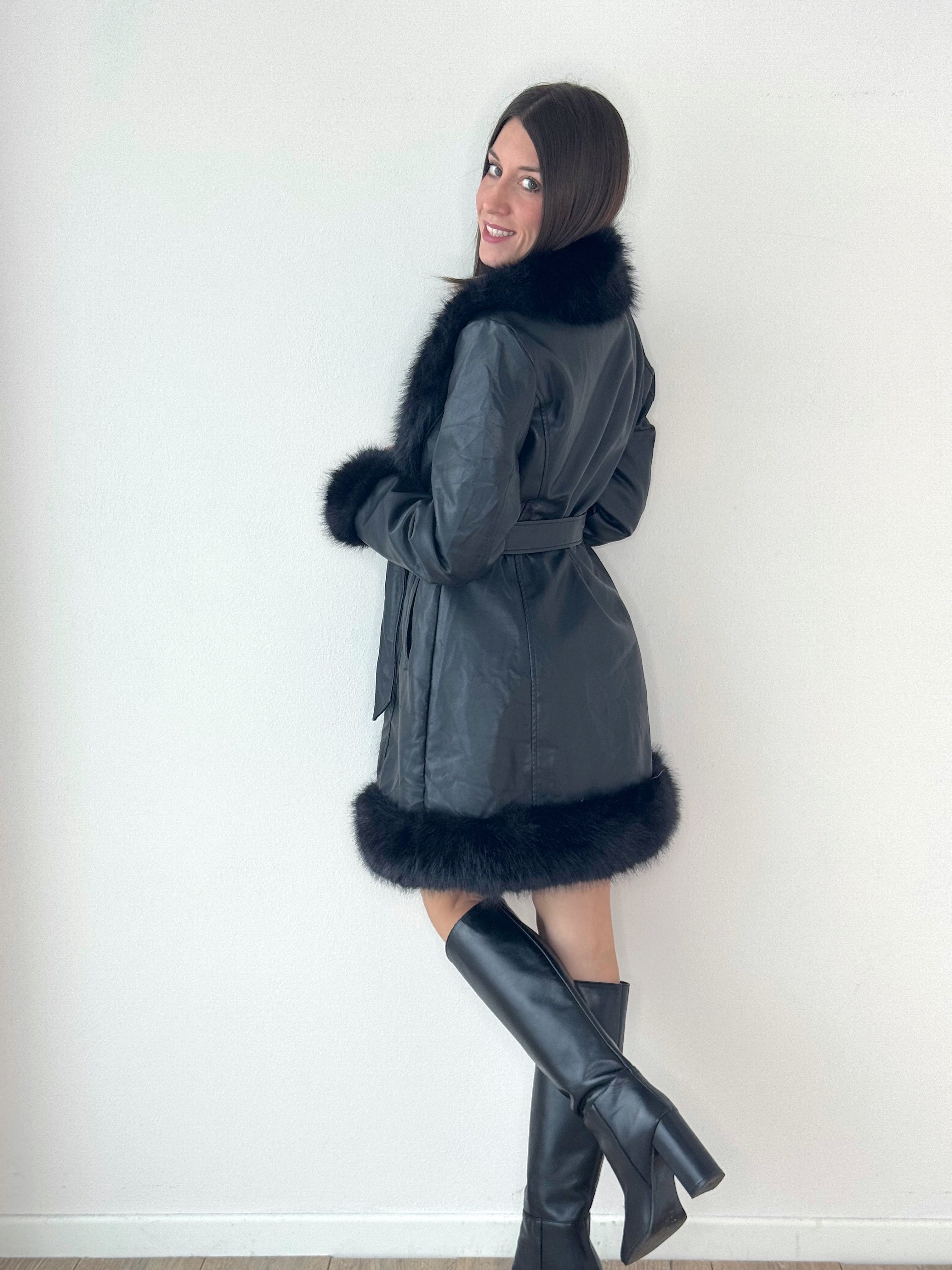 CAPPOTTINO GRETA ECOPELLE & ECOPELLICCIA