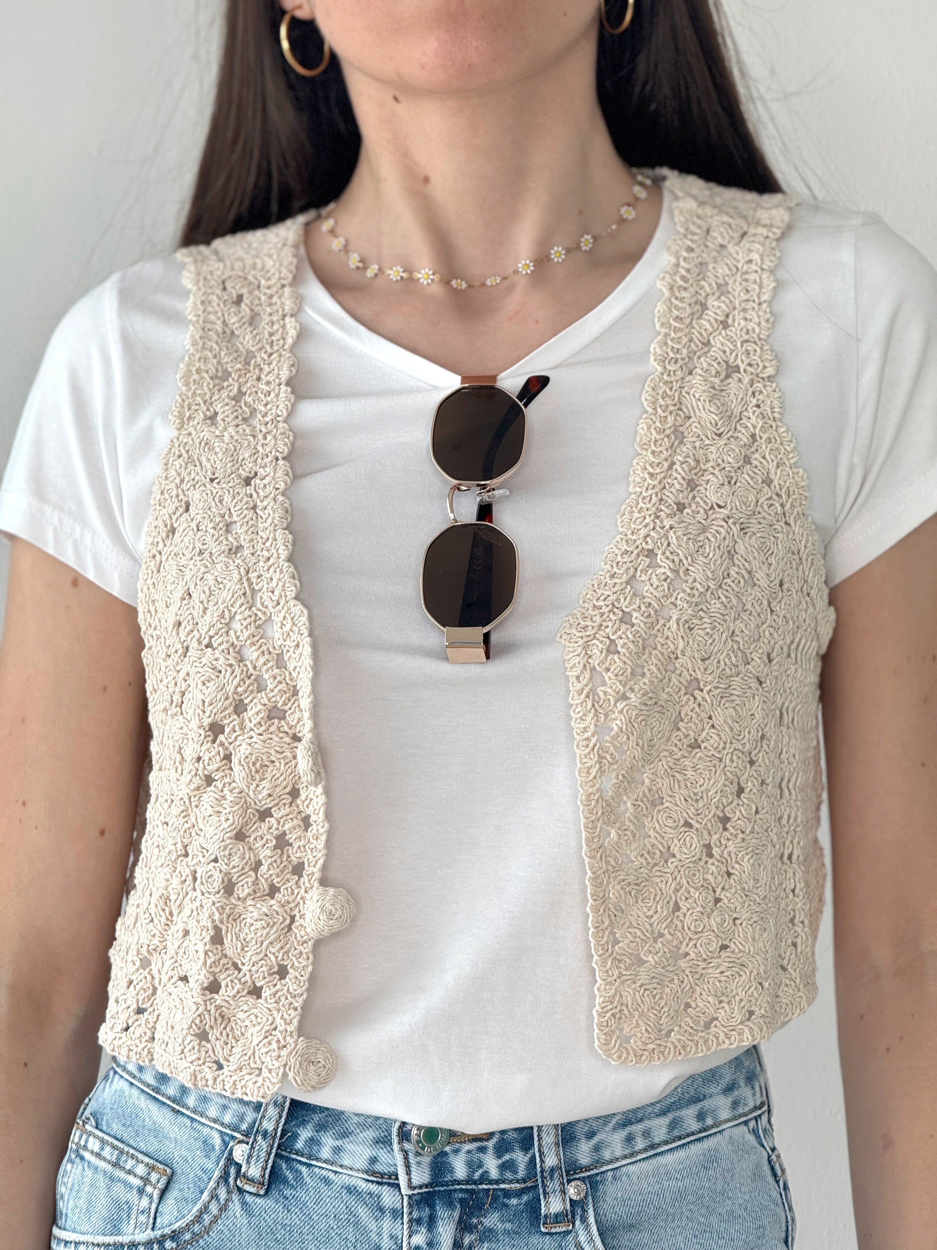 GILET UNCINETTO CON T-SHIRT
