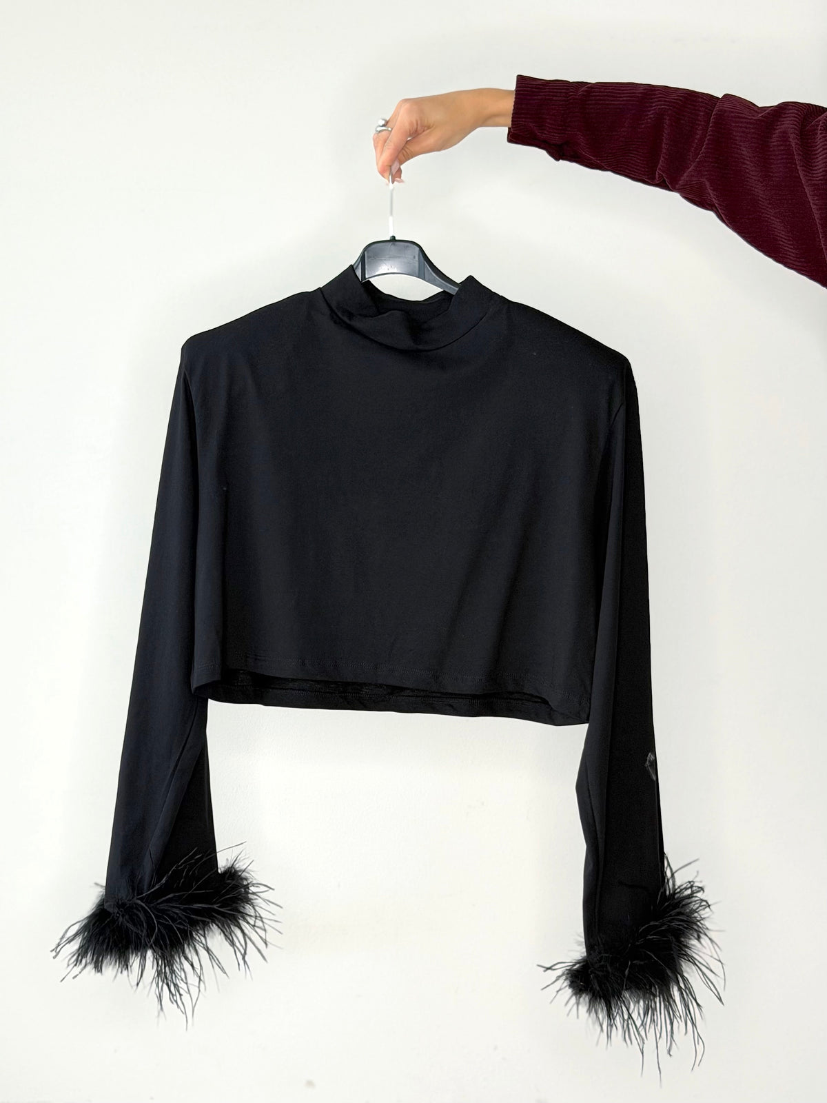 LONGSLEEVE con piume
