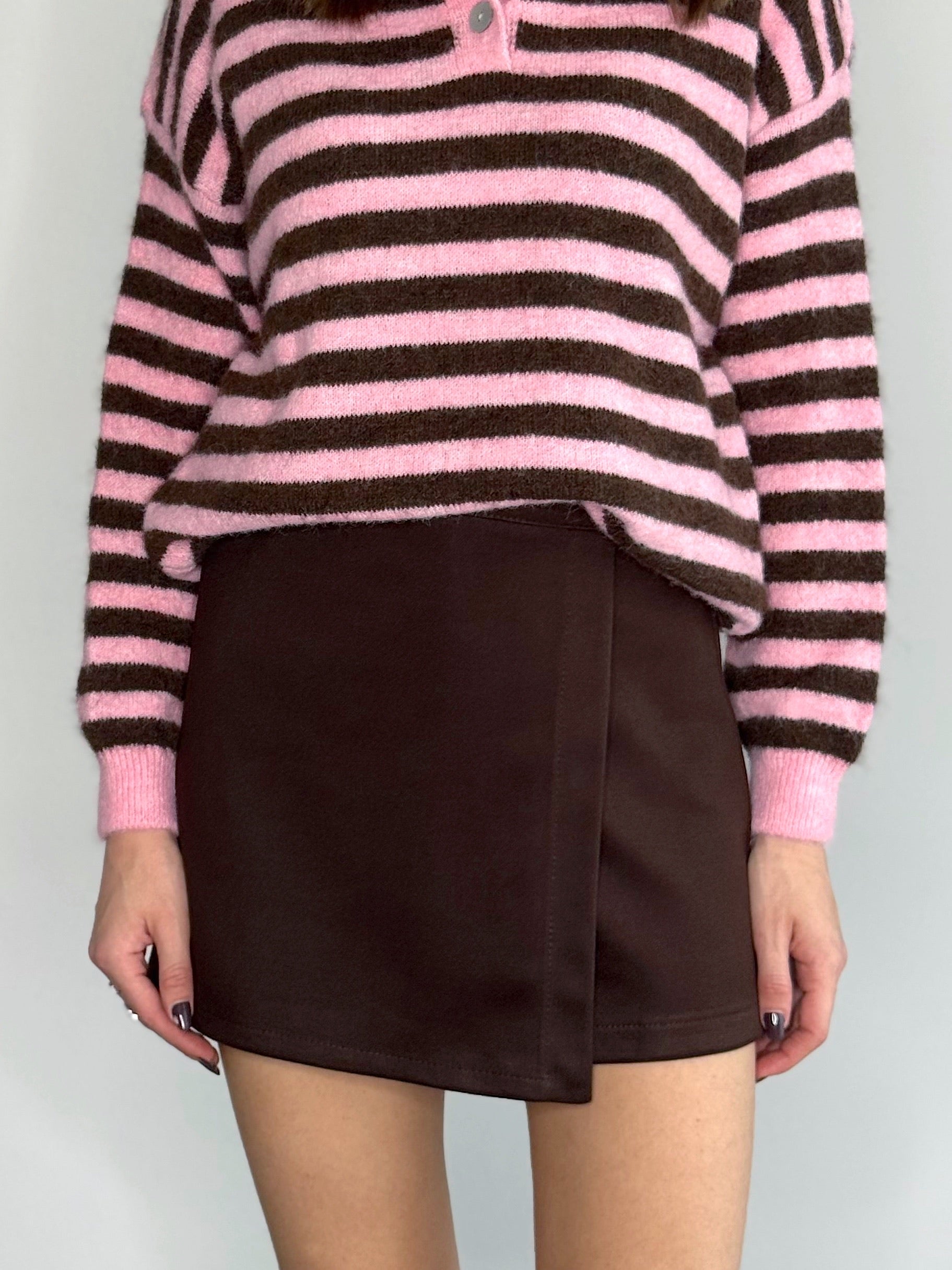 GONNA PANTALONCINO FELPATA A PORTAFOGLIO