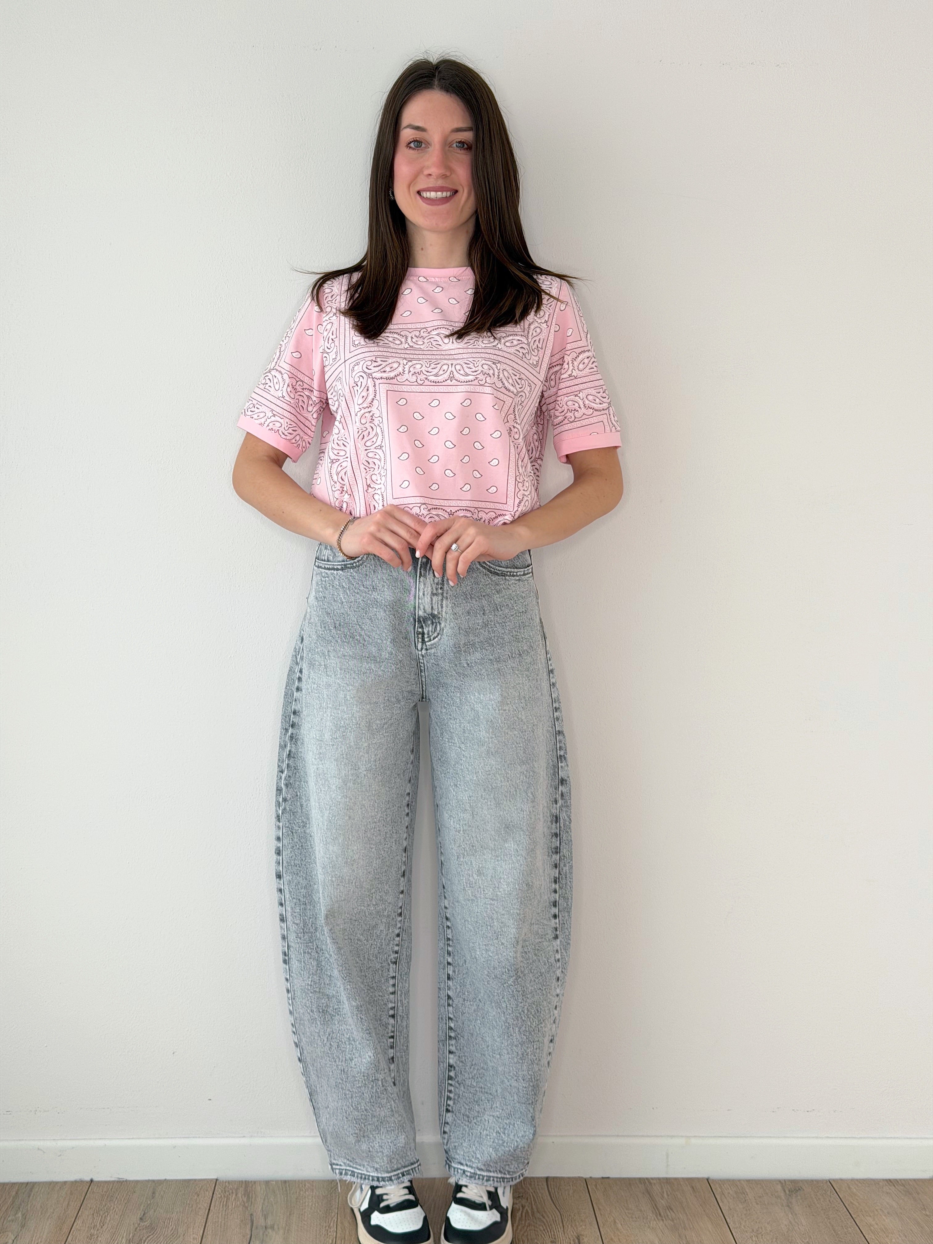 DENIM BALLOON EVA GREY