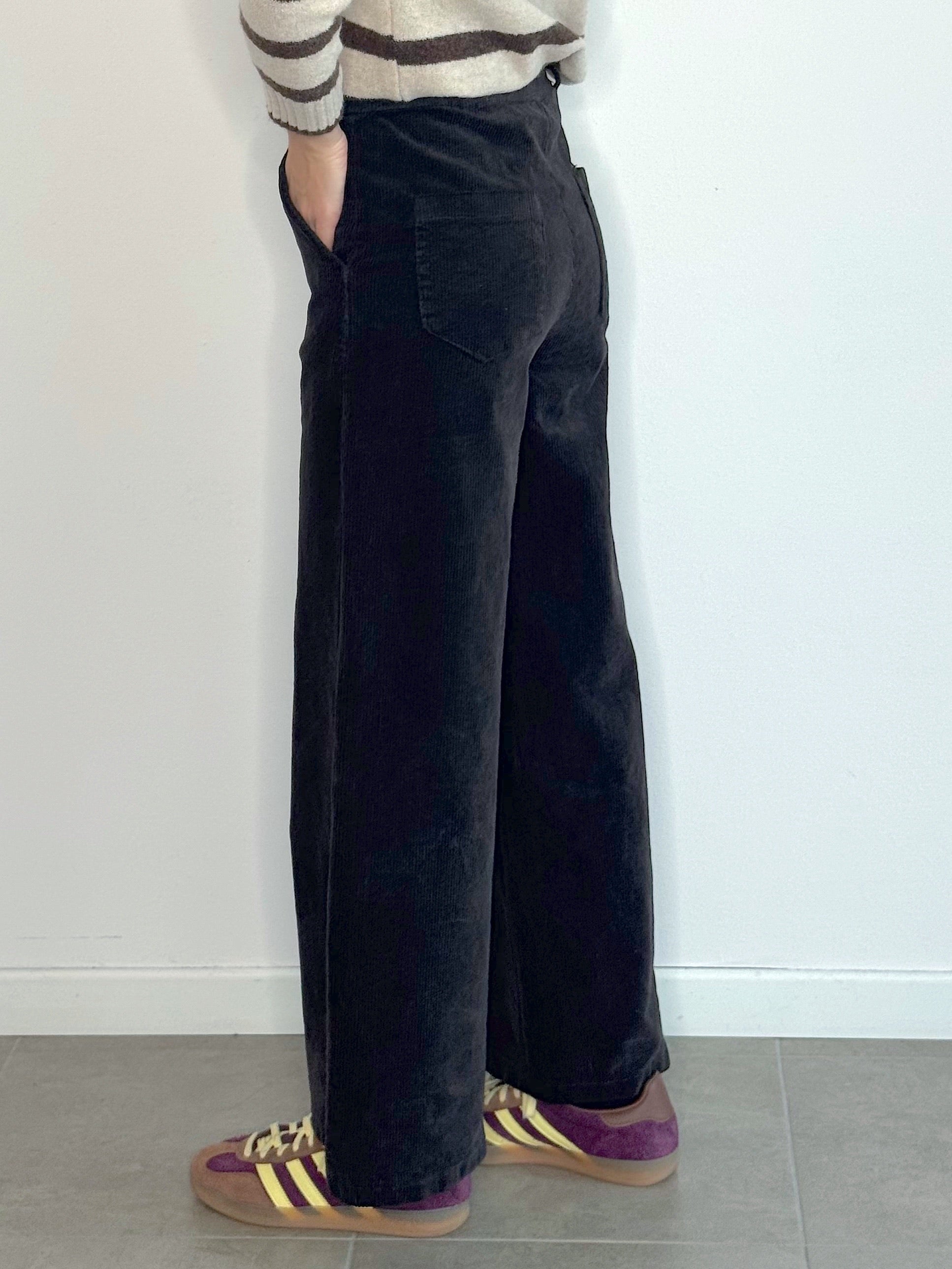 PANTALONE VELLUTO TESTA DI MORO