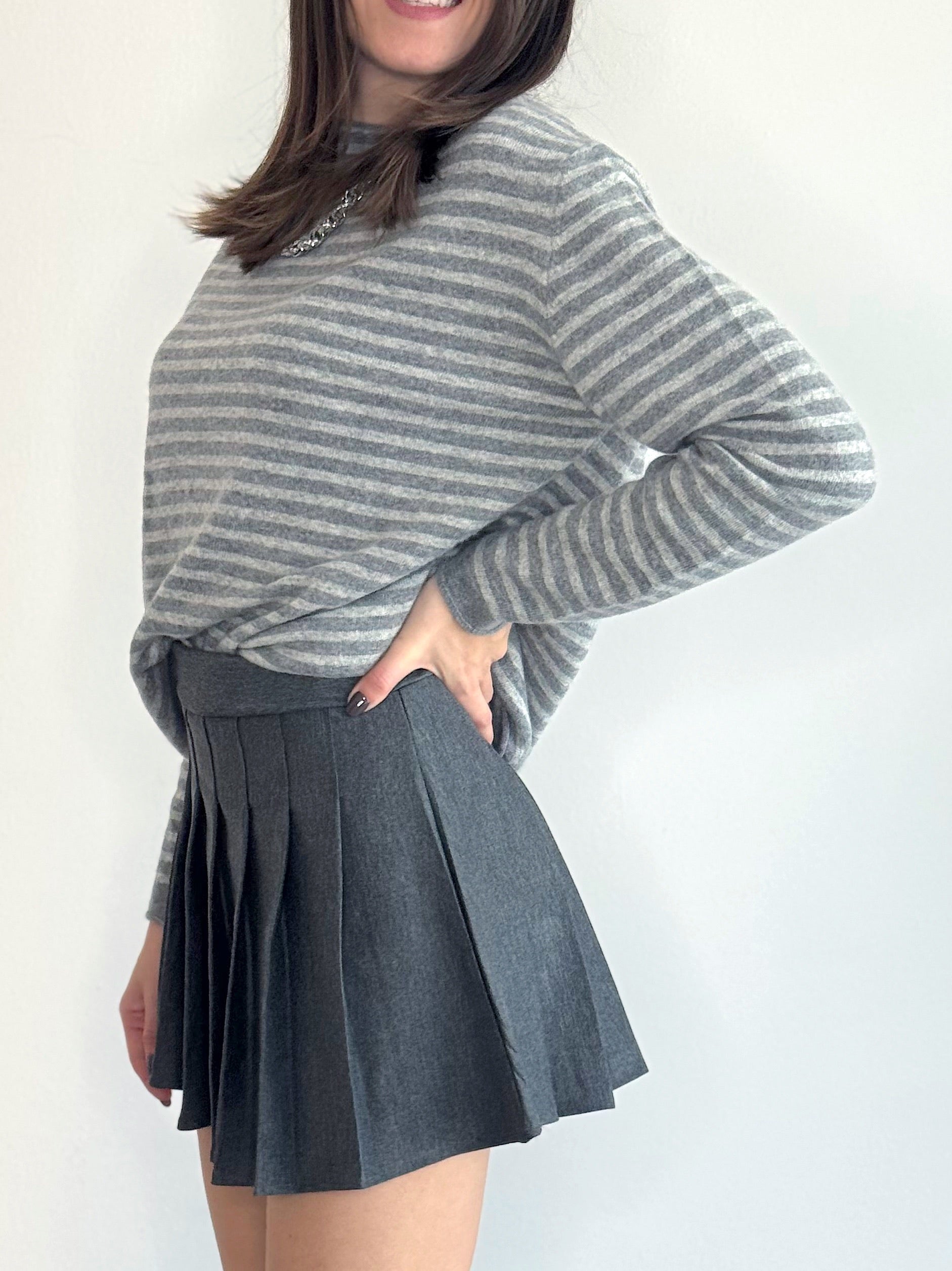 GONNA PANTALONCINO PIEGHE