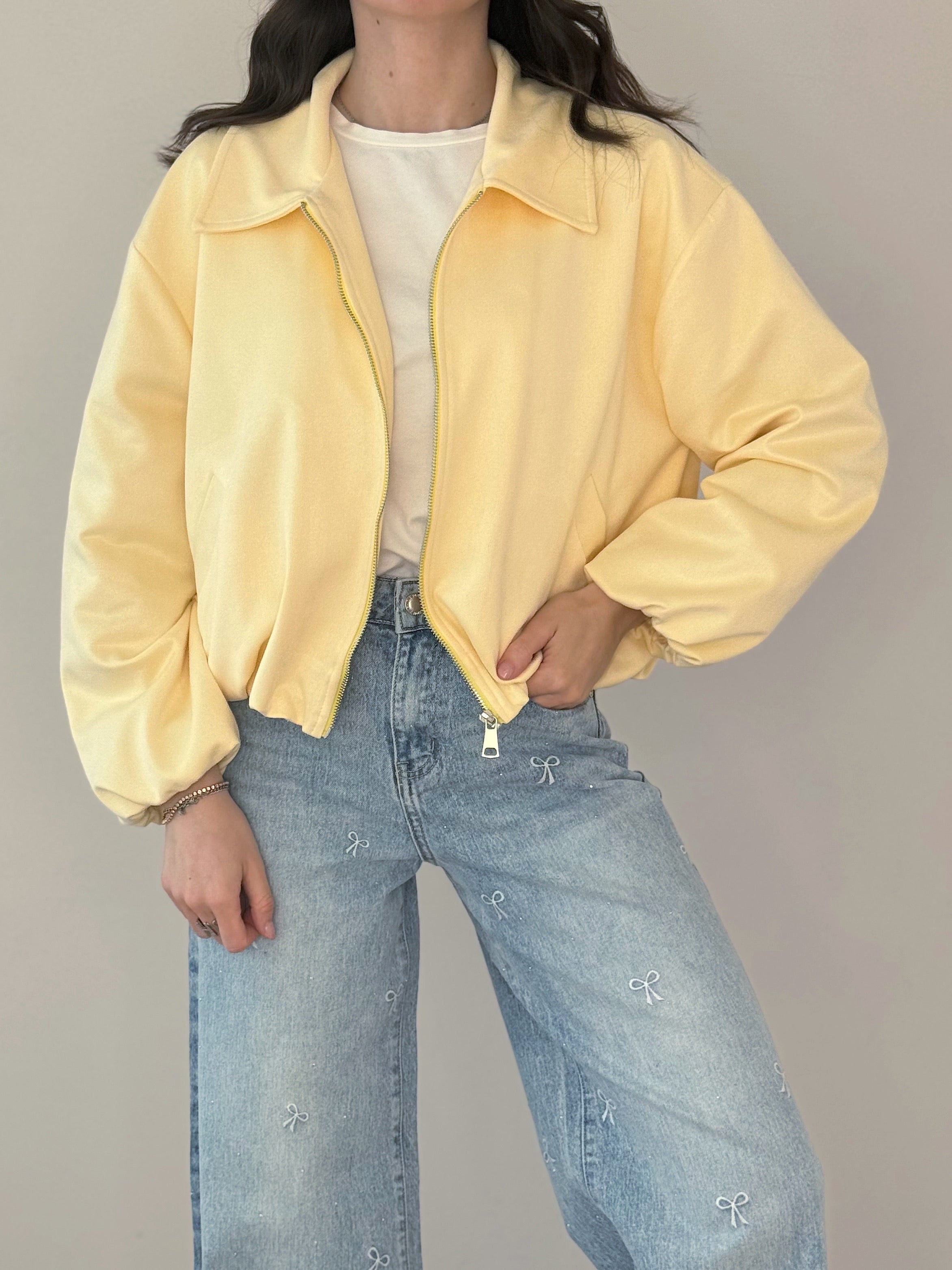 BOMBER ECO CAMOSCIO