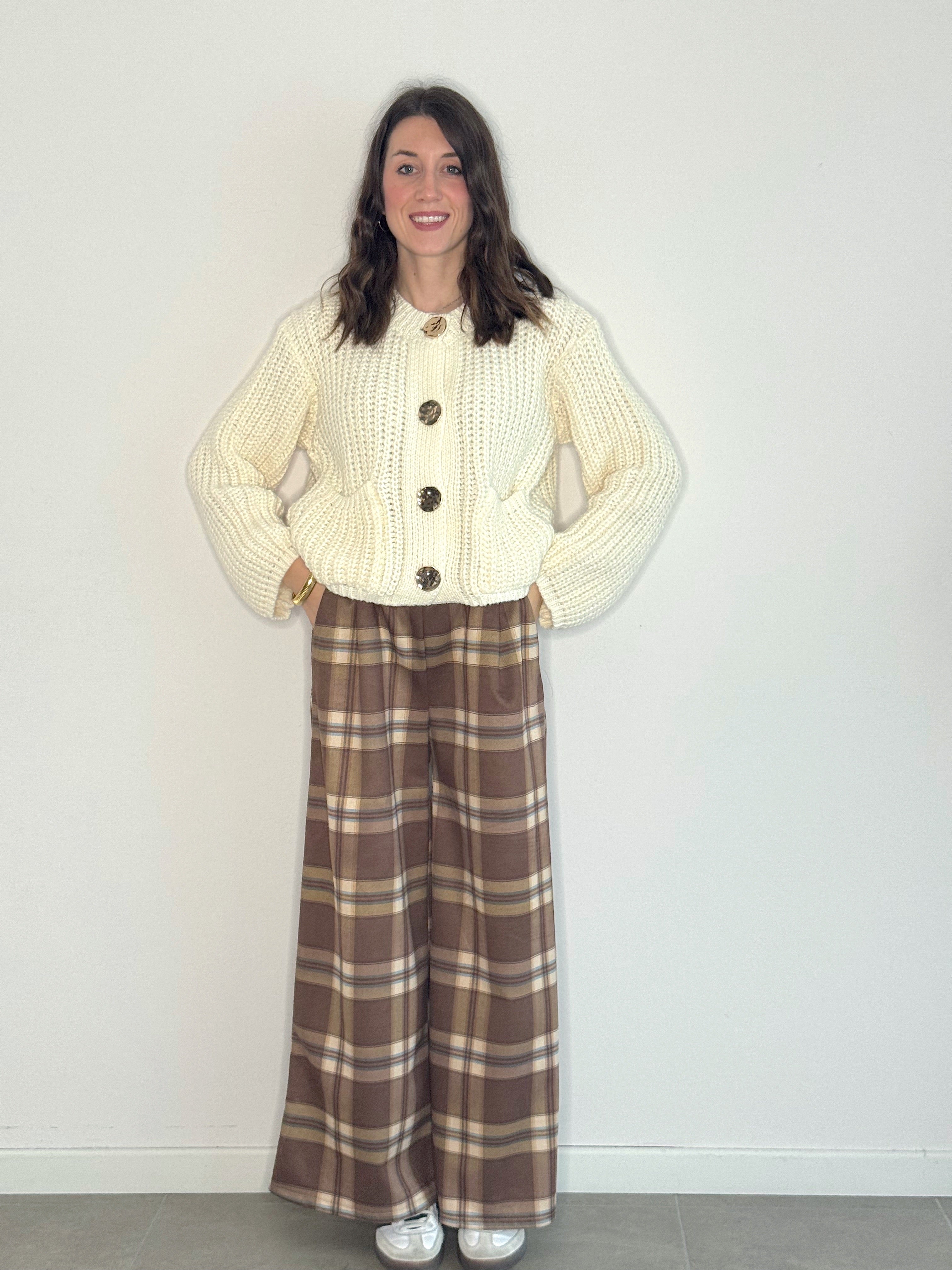 PANTALONE SCOZIA IN ECO CAMOSCIO