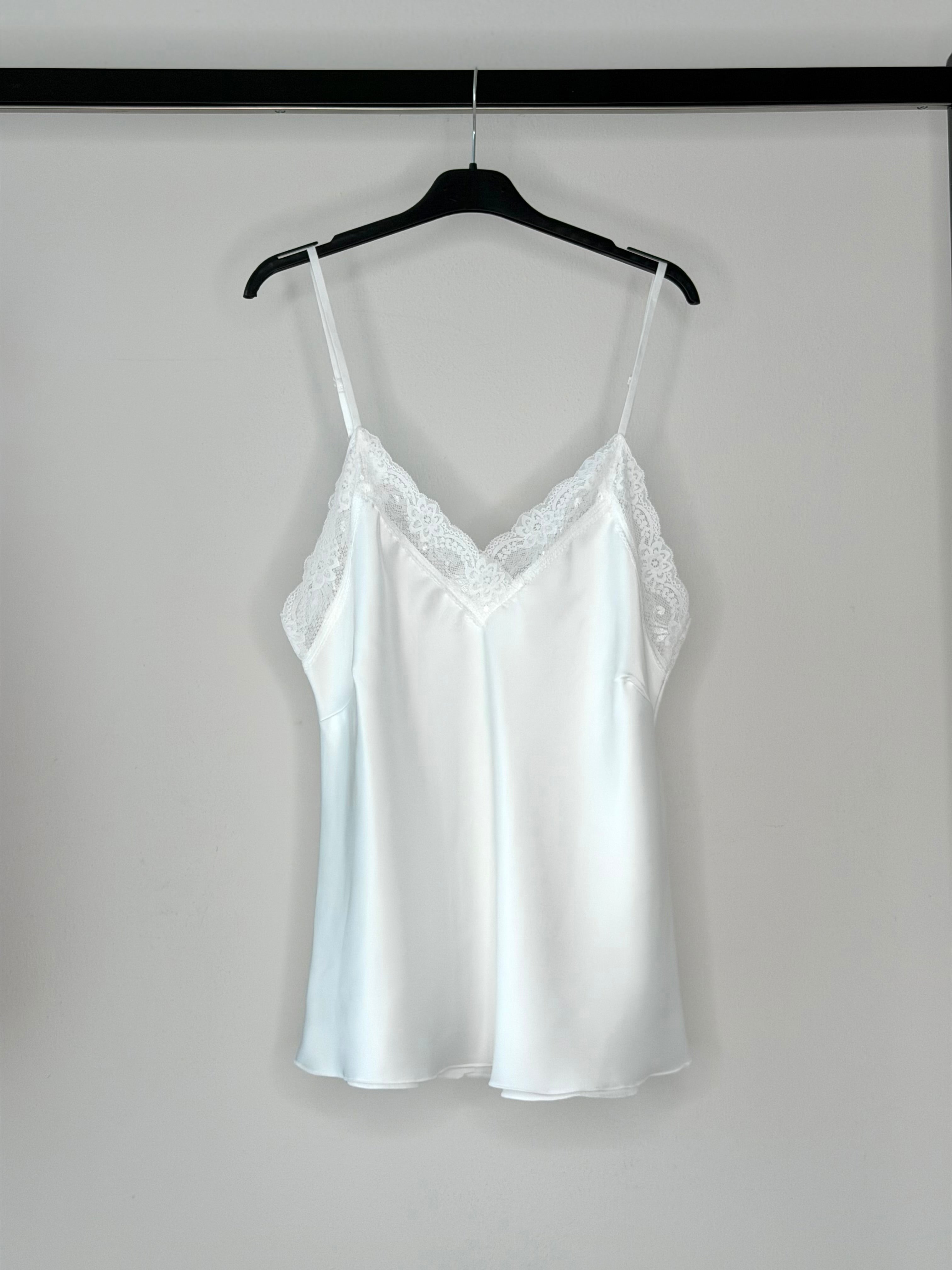 CANOTTIERA IN RASO & PIZZO