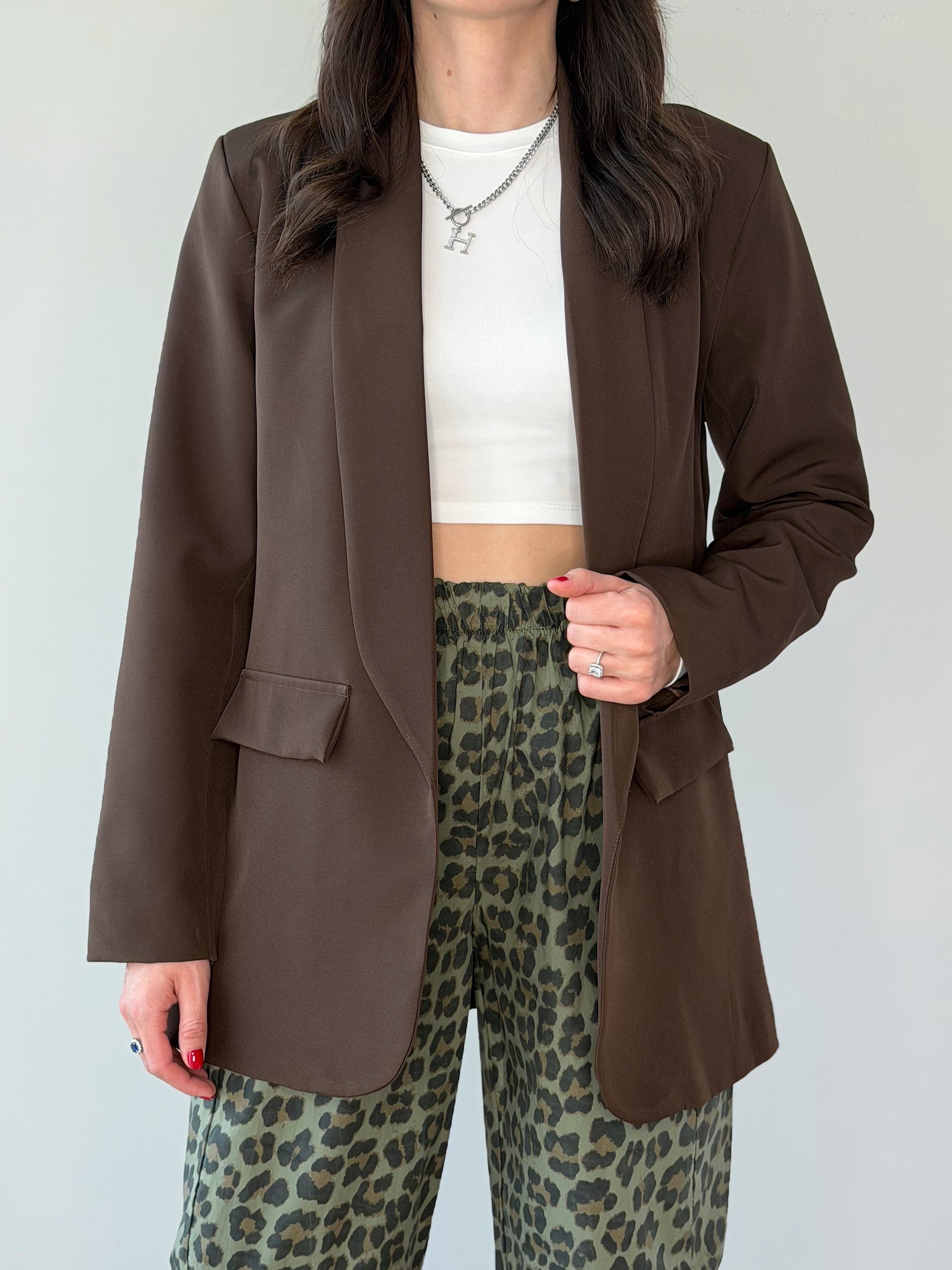 GIACCA CLAUDIA COLOR CIOCCOLATO