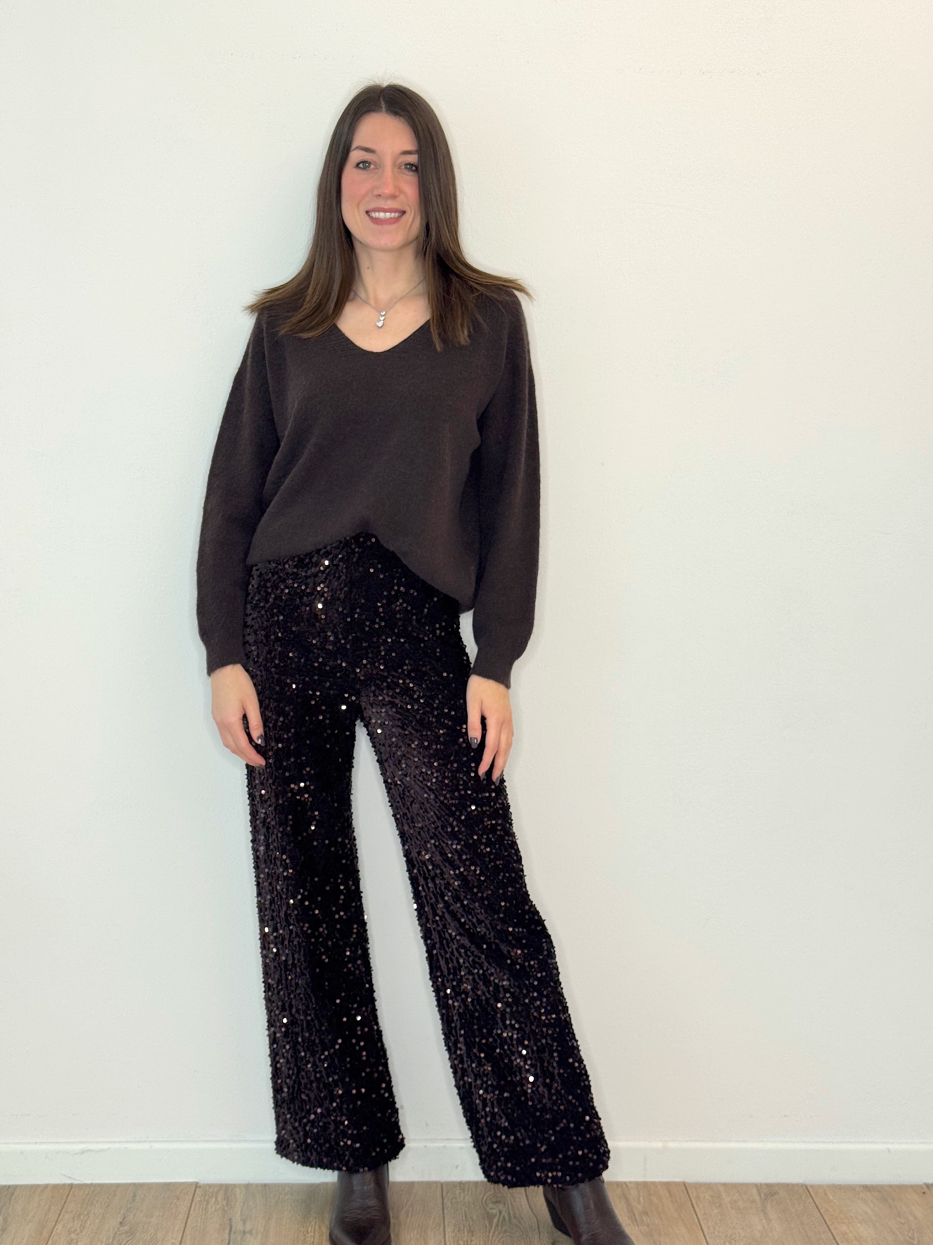 PANTALONE CINIGLIA & PAILETTES