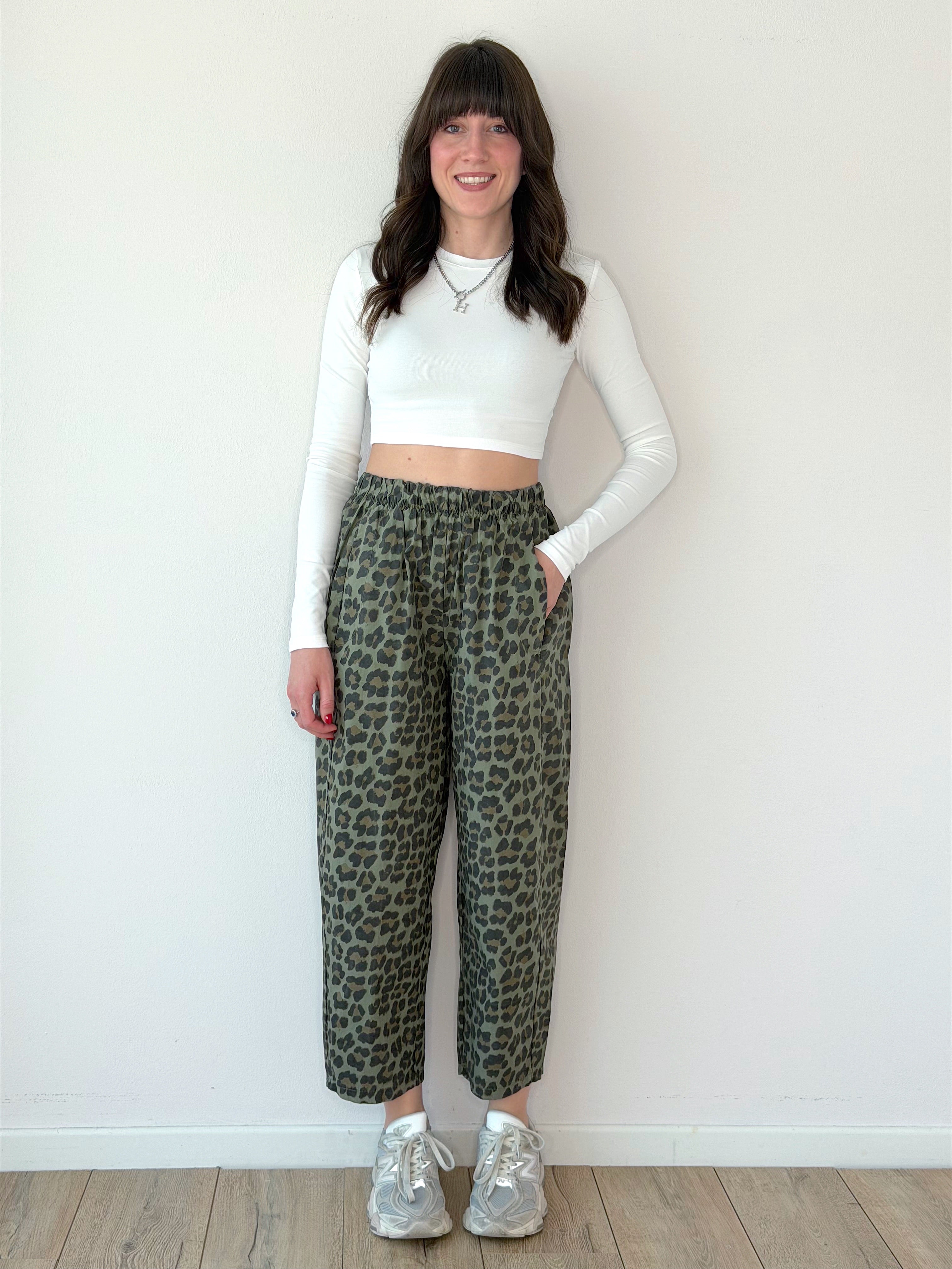 PANTALONE ANIMALIER BALLOON