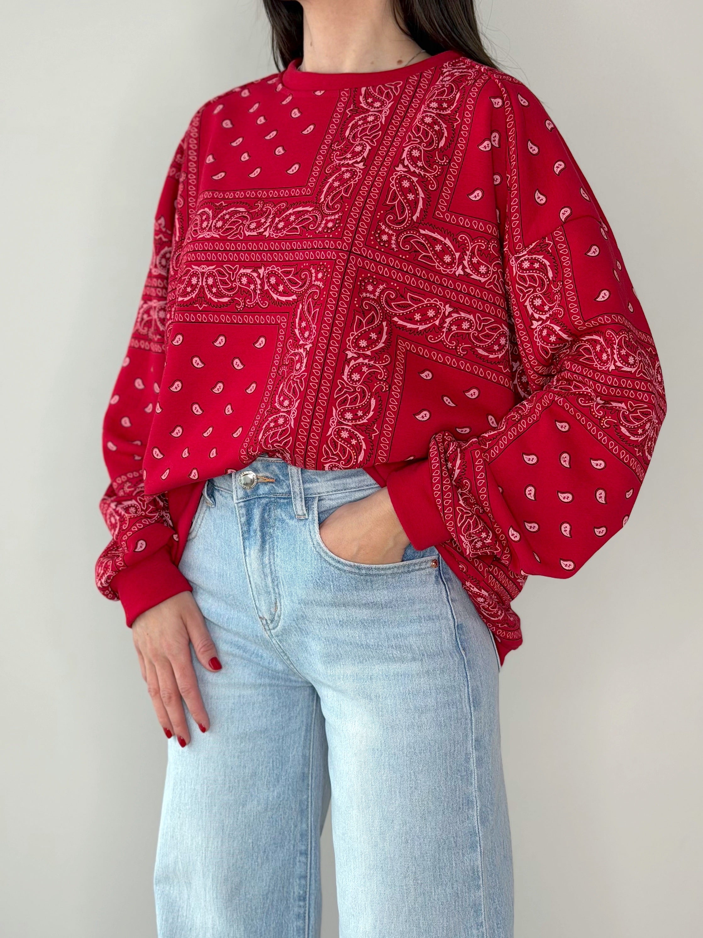 FELPA GARZATA FANTASIA BANDANA