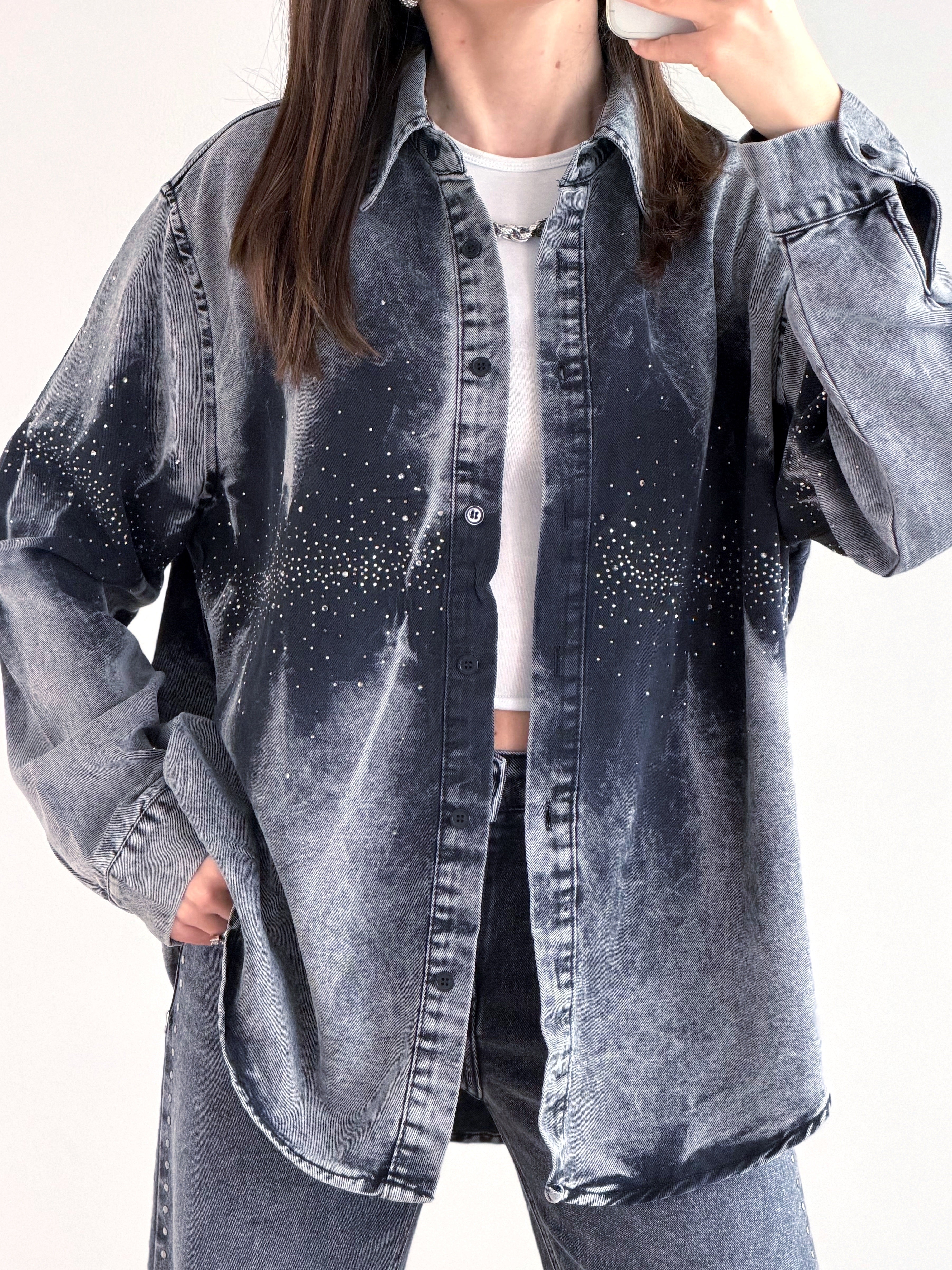 CAMICIONA ALESSIA CON STRASS
