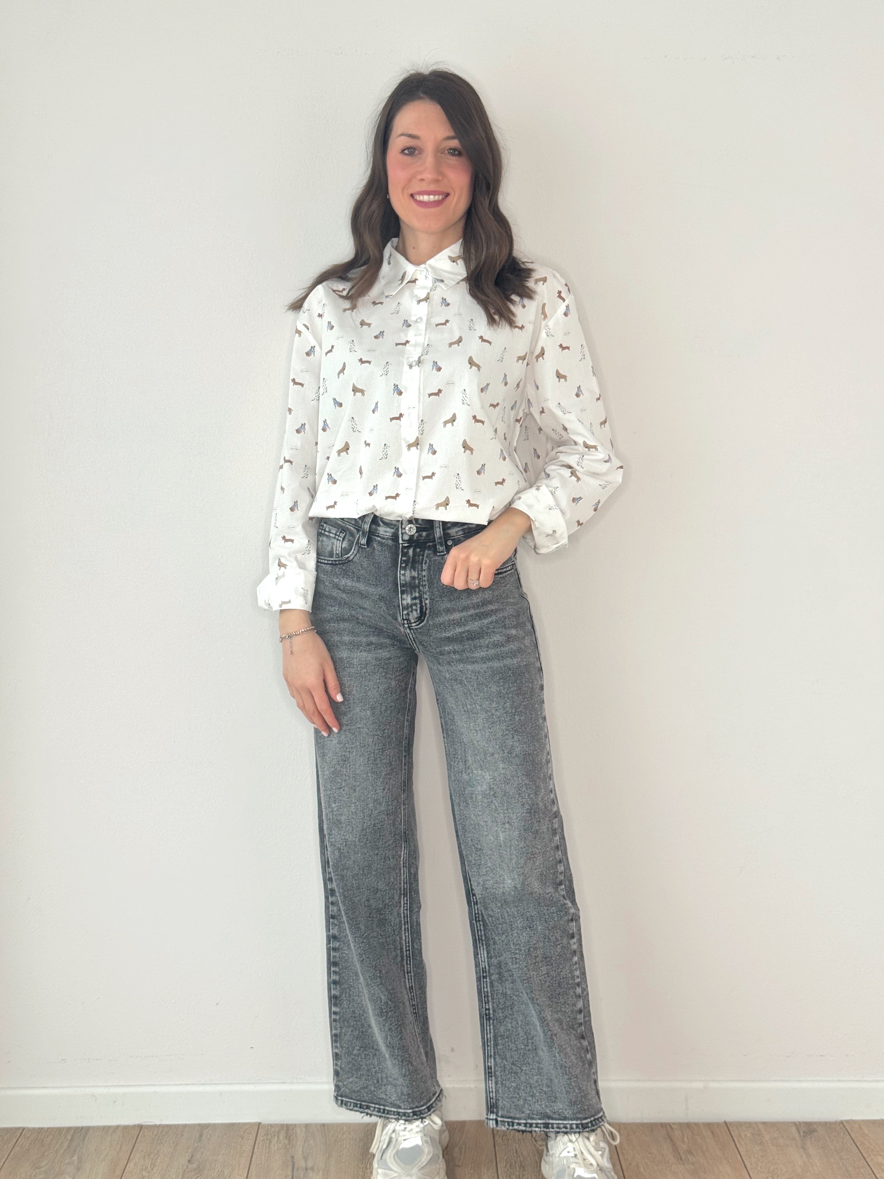 DENIM CLARA STRAIGHT GREY