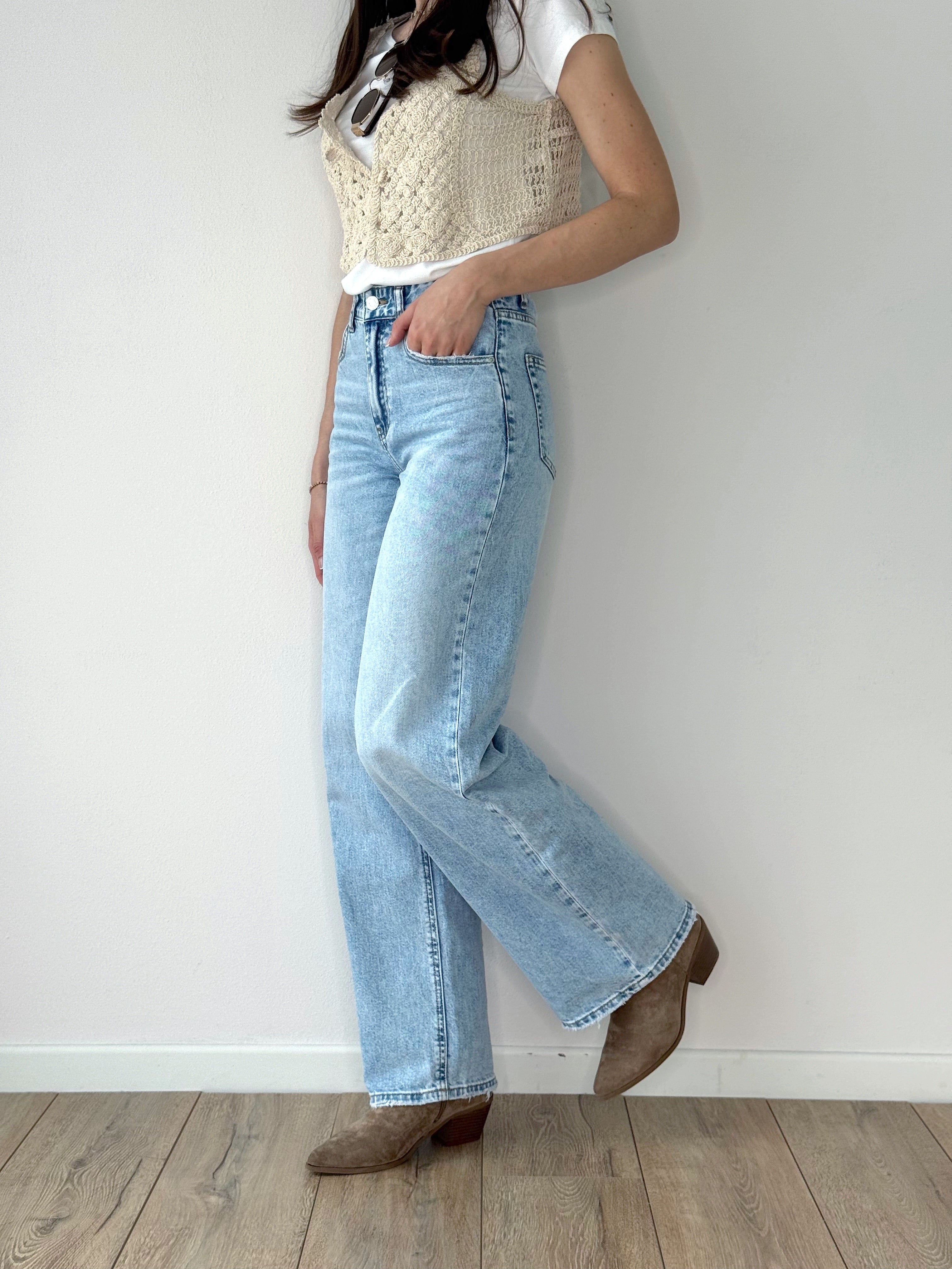 DENIM WIDE LEG