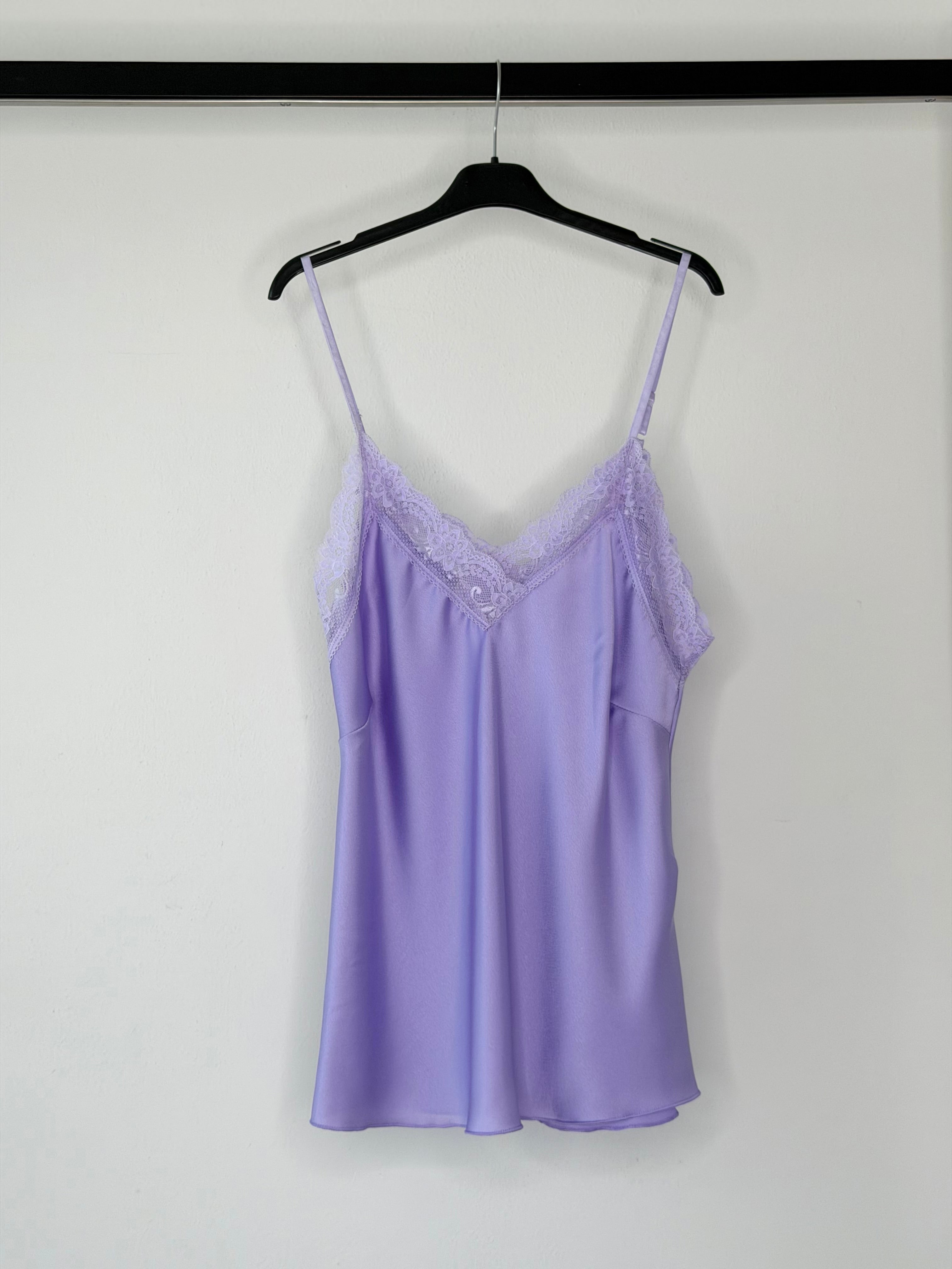 CANOTTIERA IN RASO & PIZZO