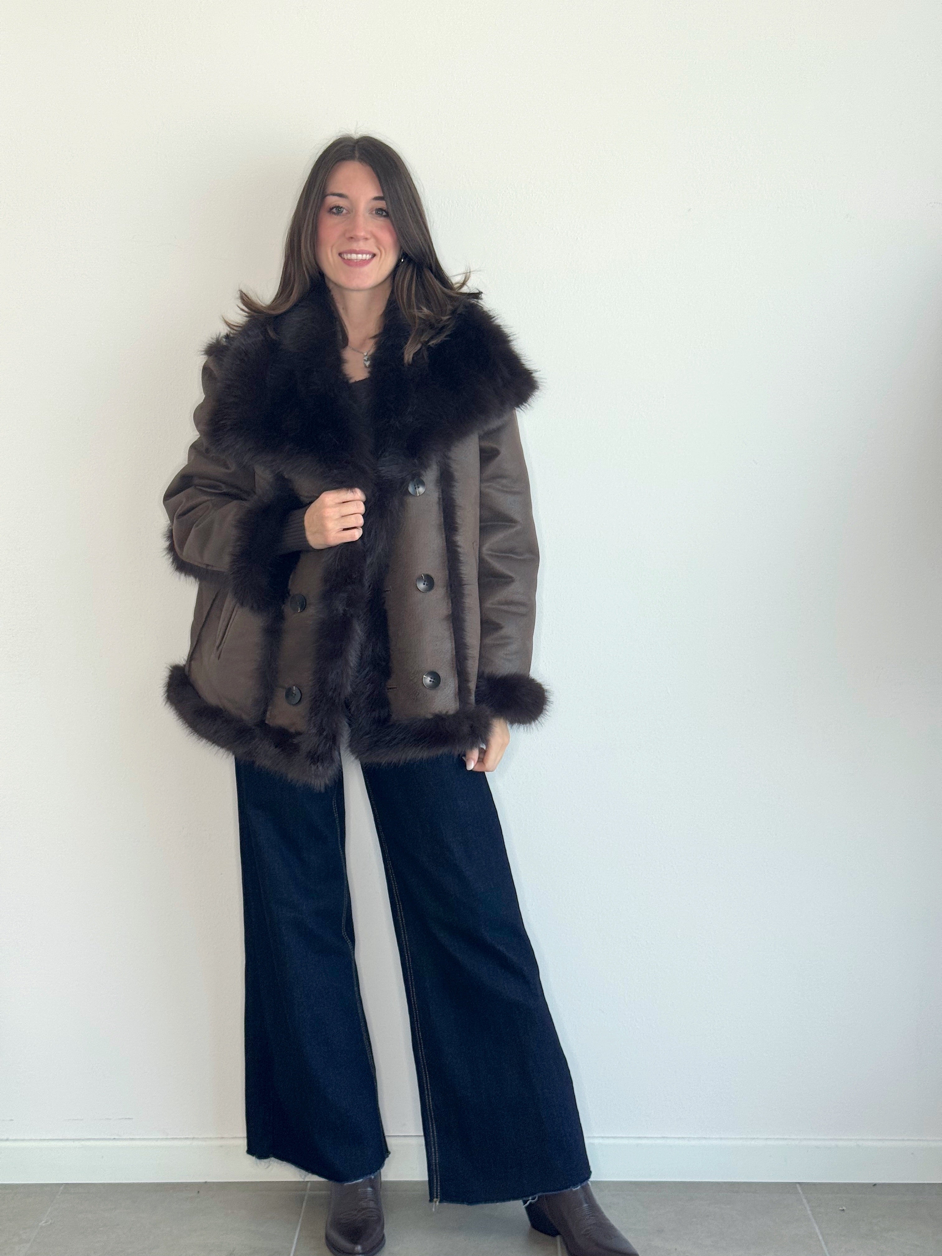 GIACCONE CON ECOPELLICCIA ( PREMIUM QUALITY )