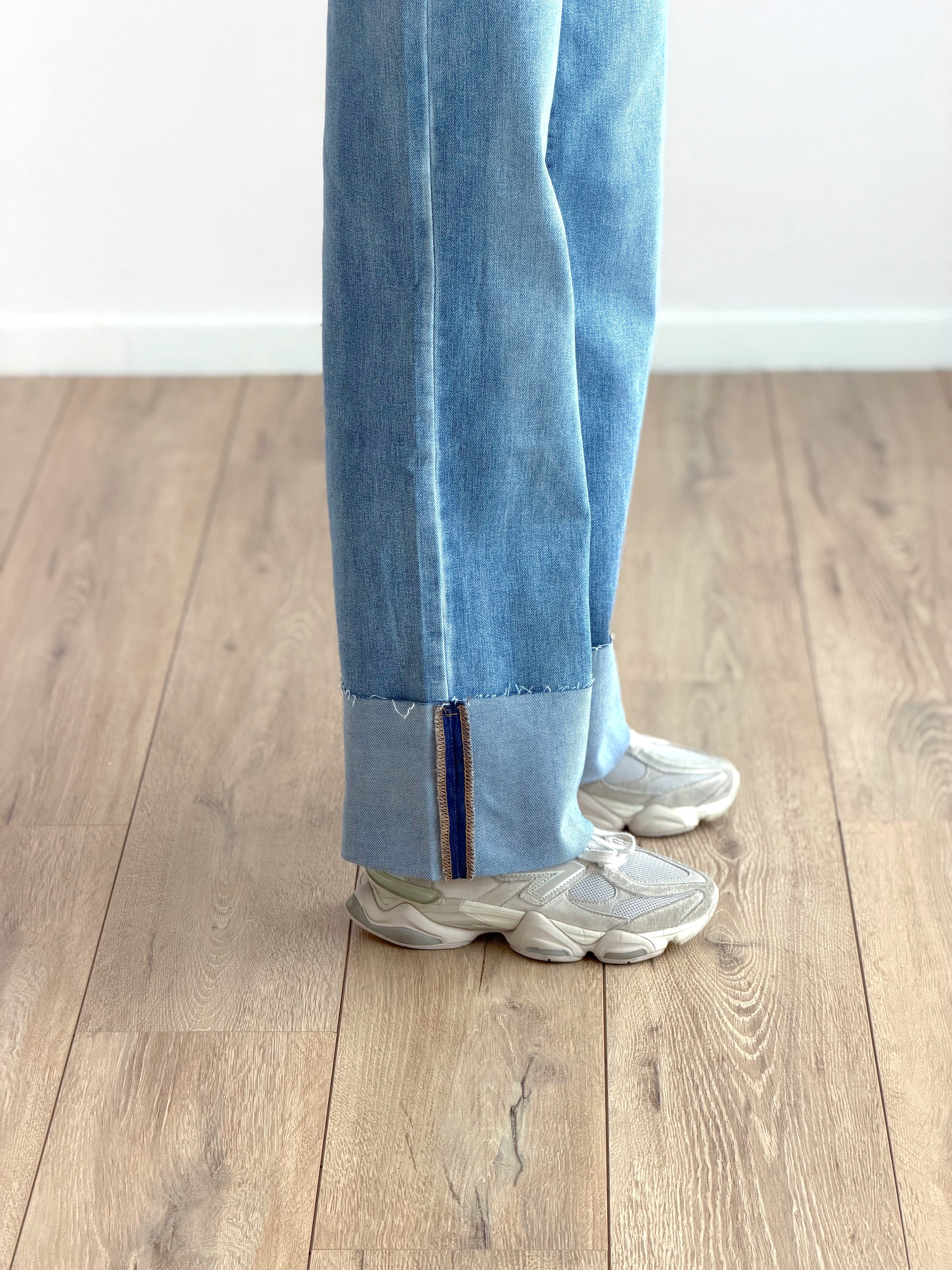 DENIM CON MAXI RISVOLTO