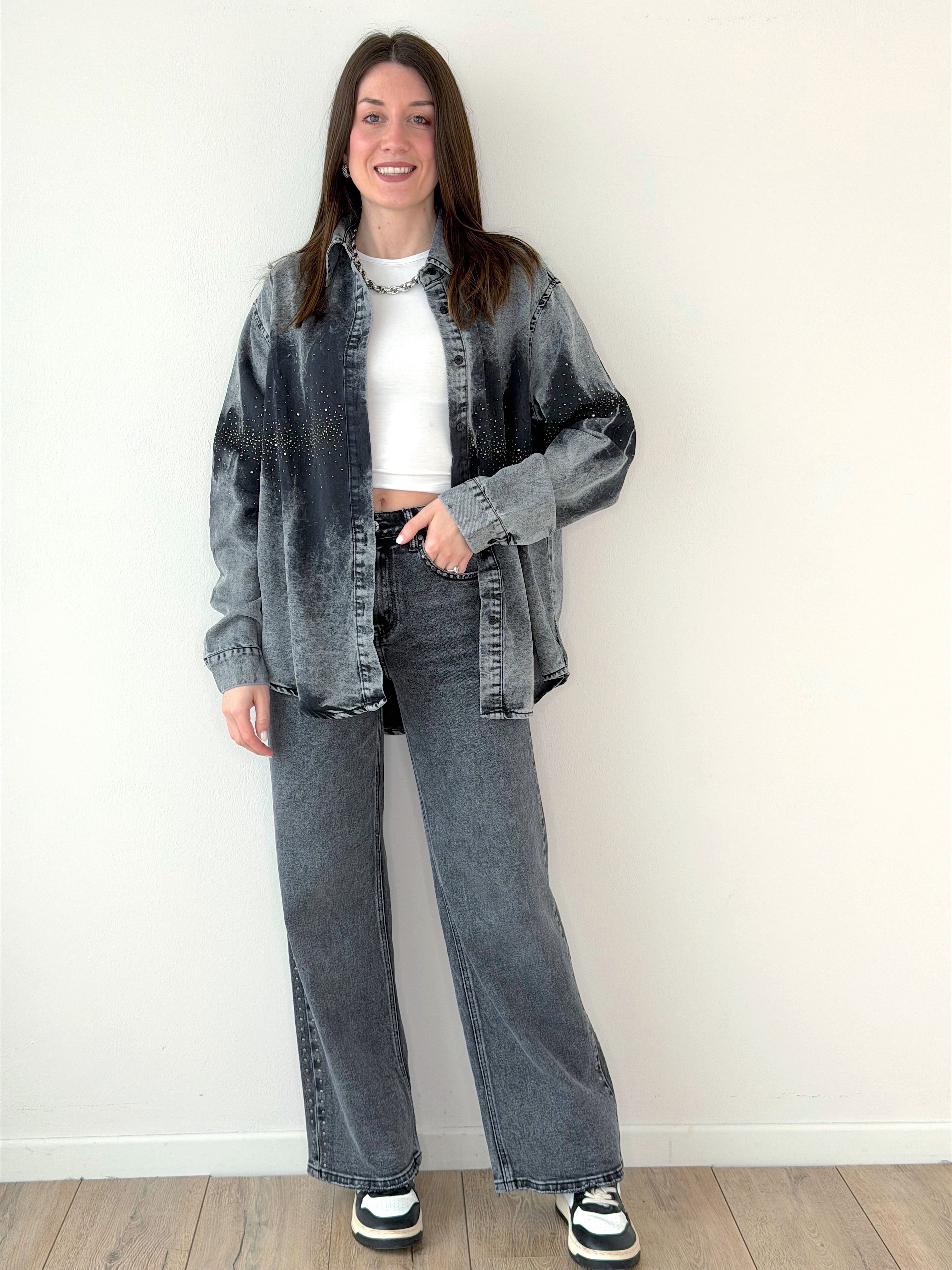 CAMICIONA ALESSIA CON STRASS