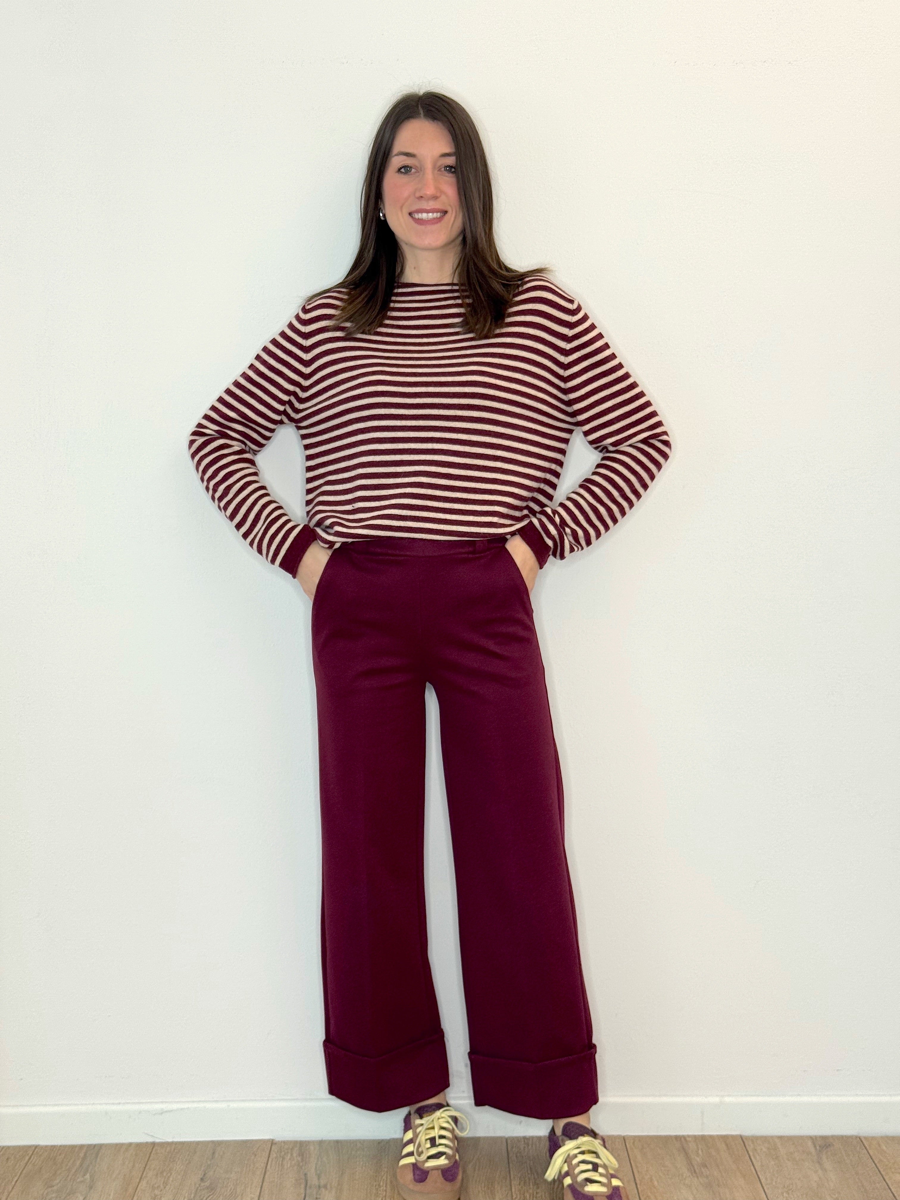 MAGLIONE RIGHE LANA & CASHMERE