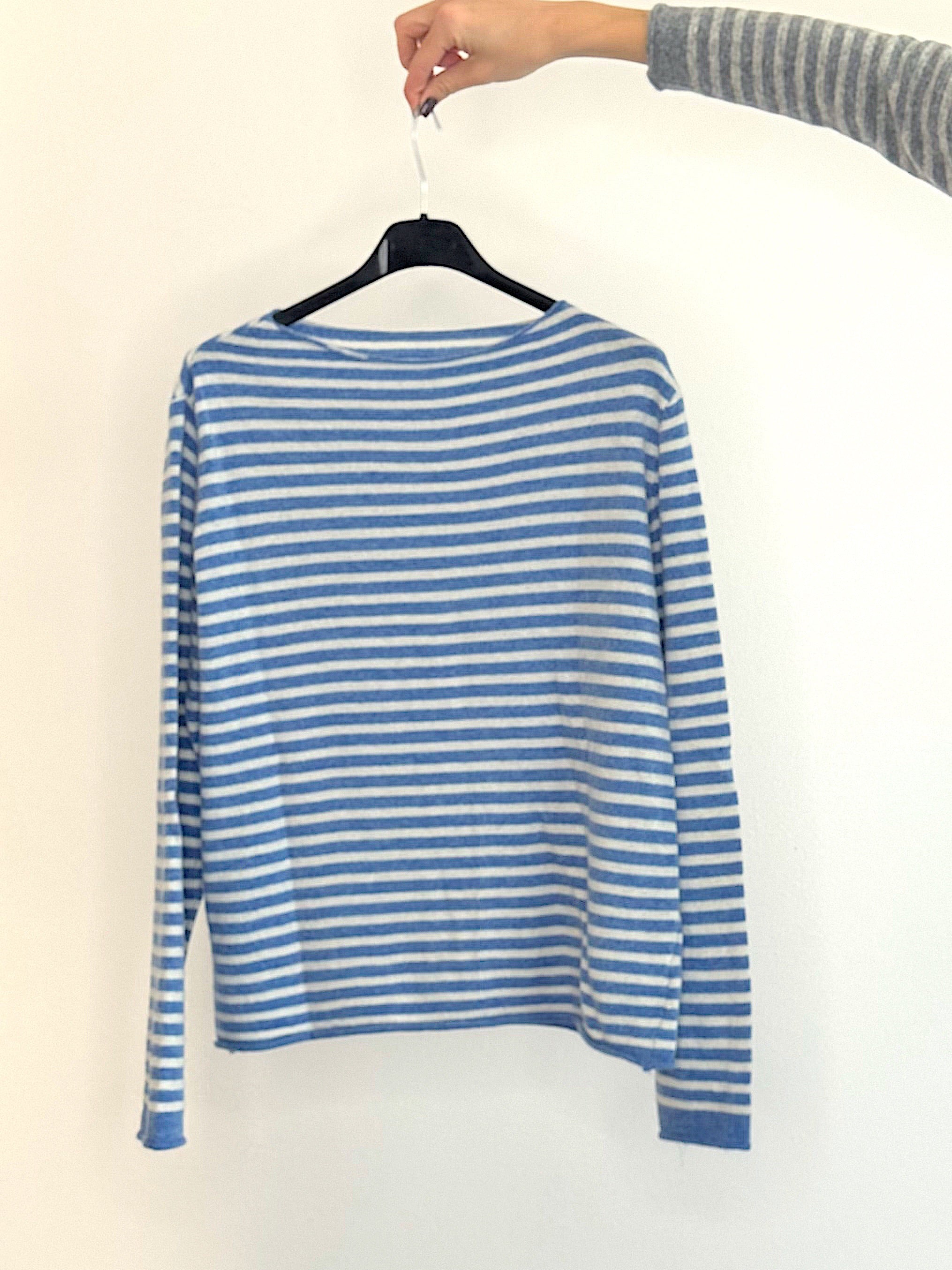 MAGLIONE RIGHE LANA & CASHMERE