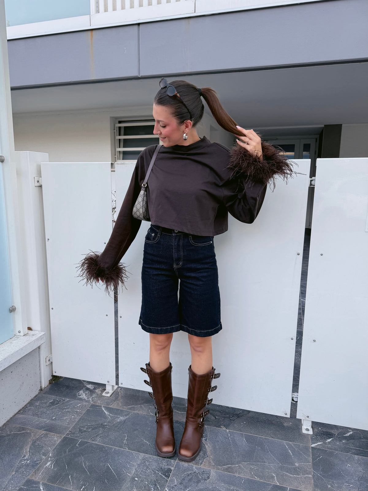 LONGSLEEVE con piume