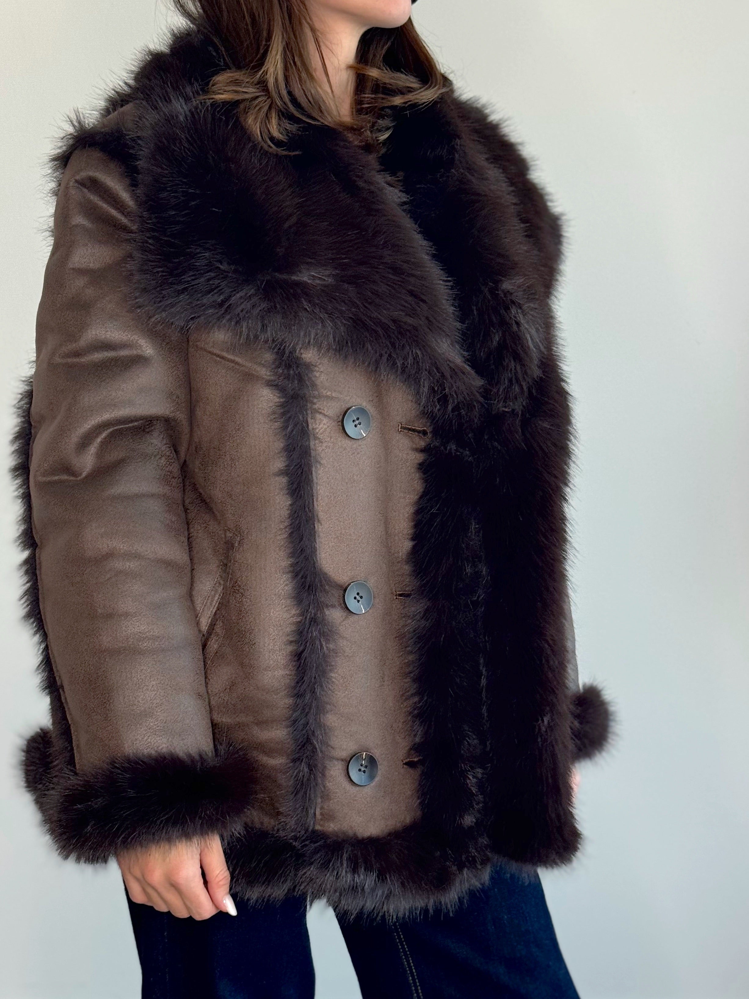 GIACCONE CON ECOPELLICCIA ( PREMIUM QUALITY )