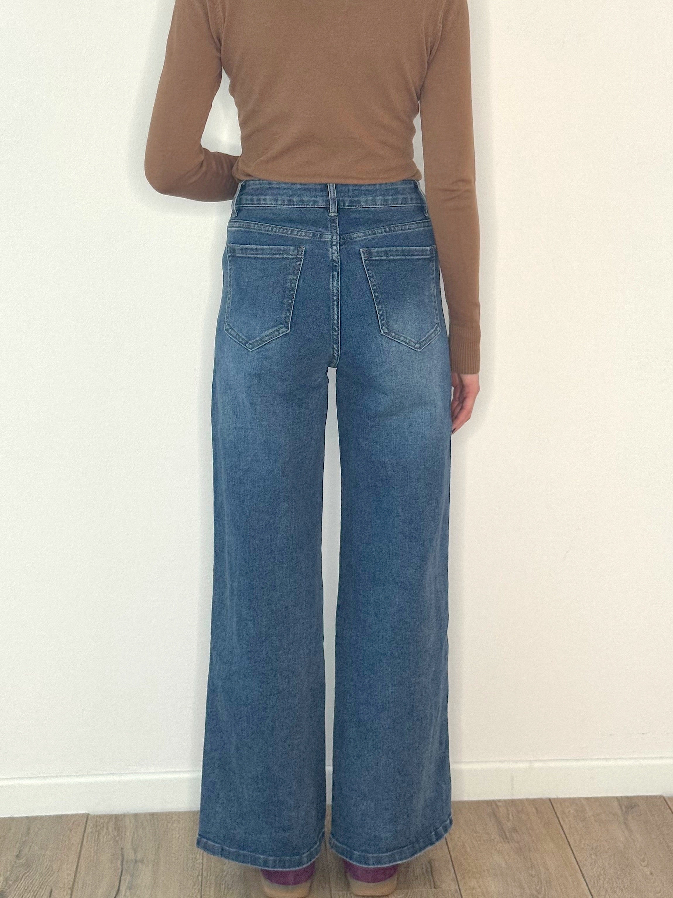 DENIM CON BANDE LATERALI