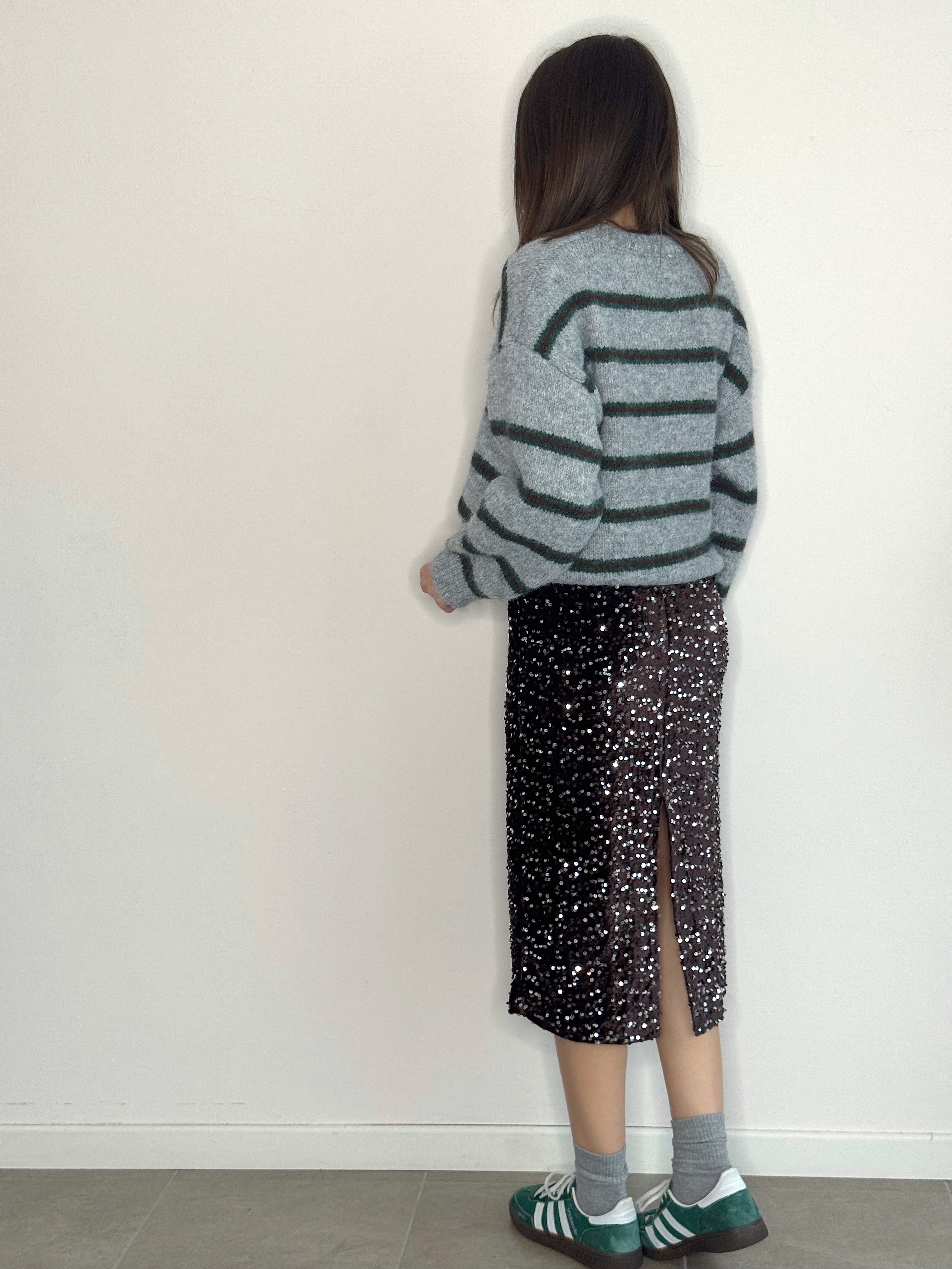 GONNA CINIGLIA & PAILETTES CON SPACCO POSTERIORE