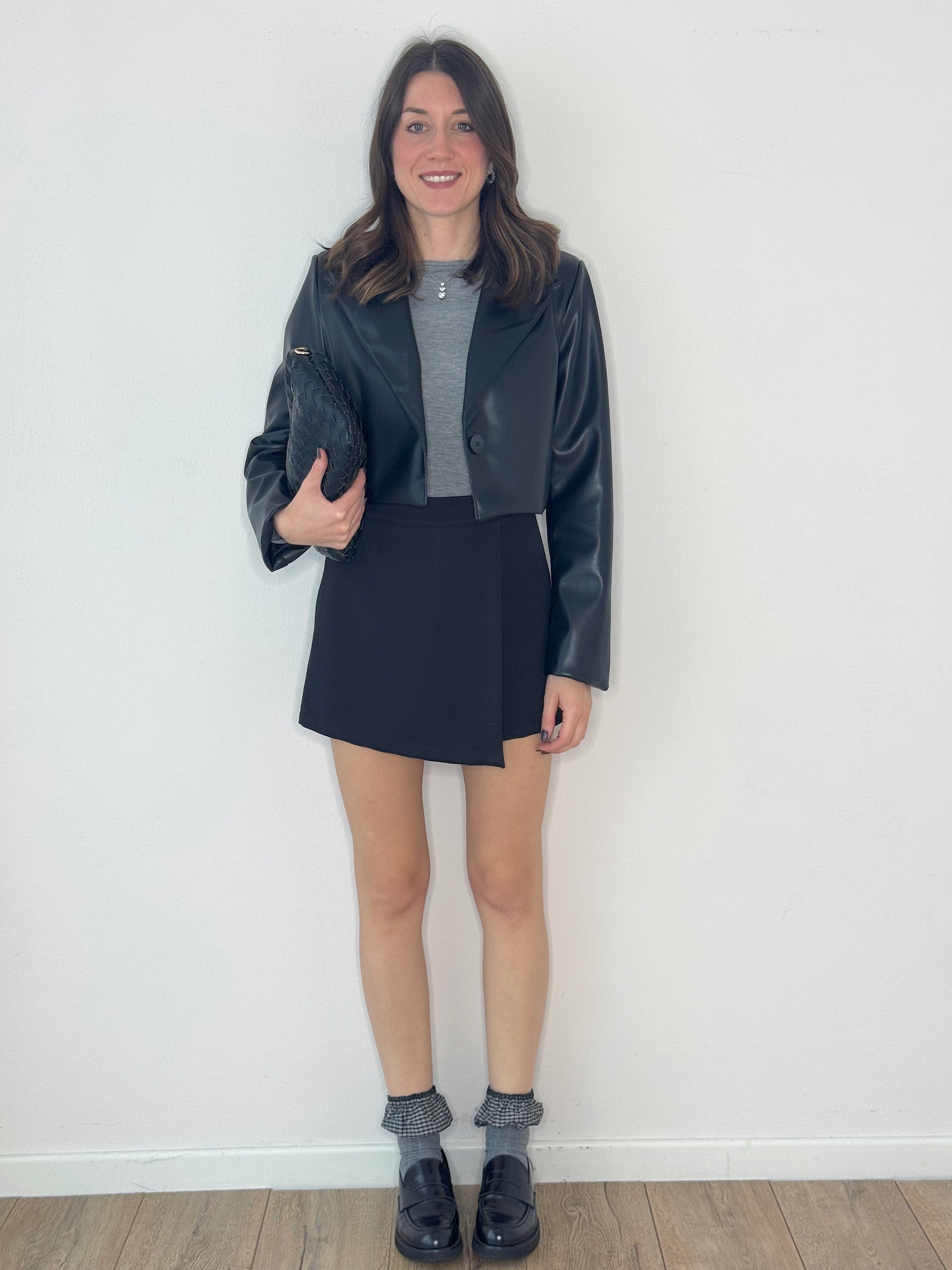 BLAZER CROP ECOPELLE