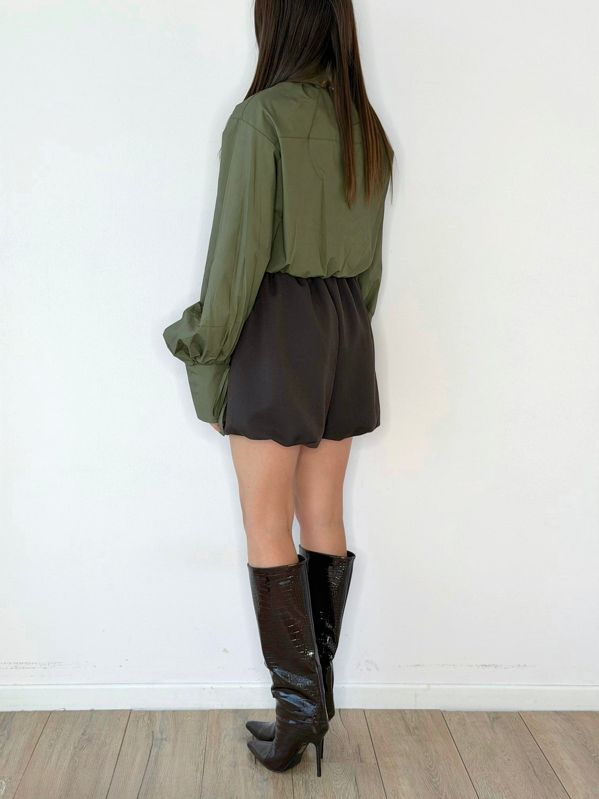 CAMICIA CROPPED JUST WEST