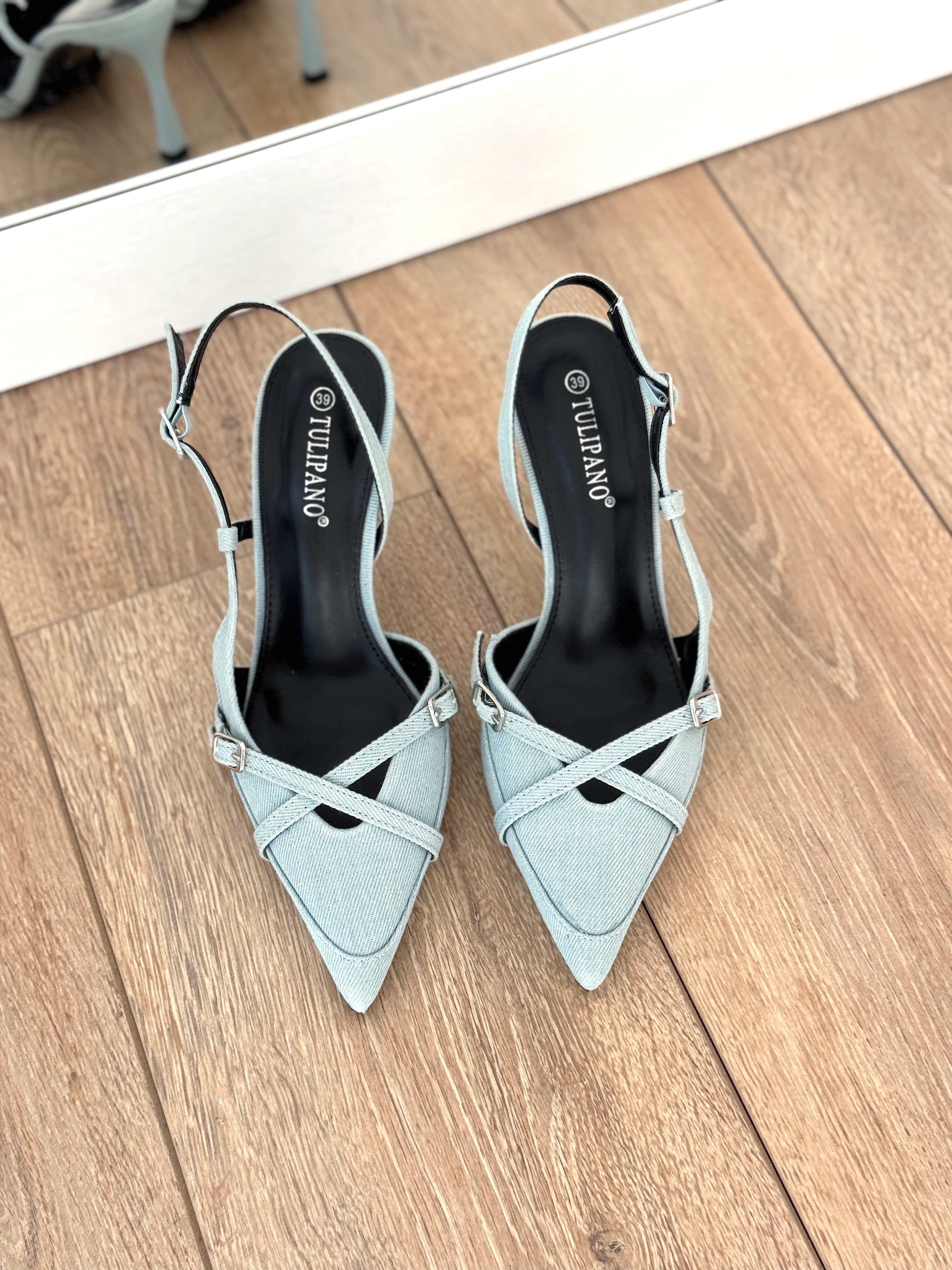 Slingback Denim