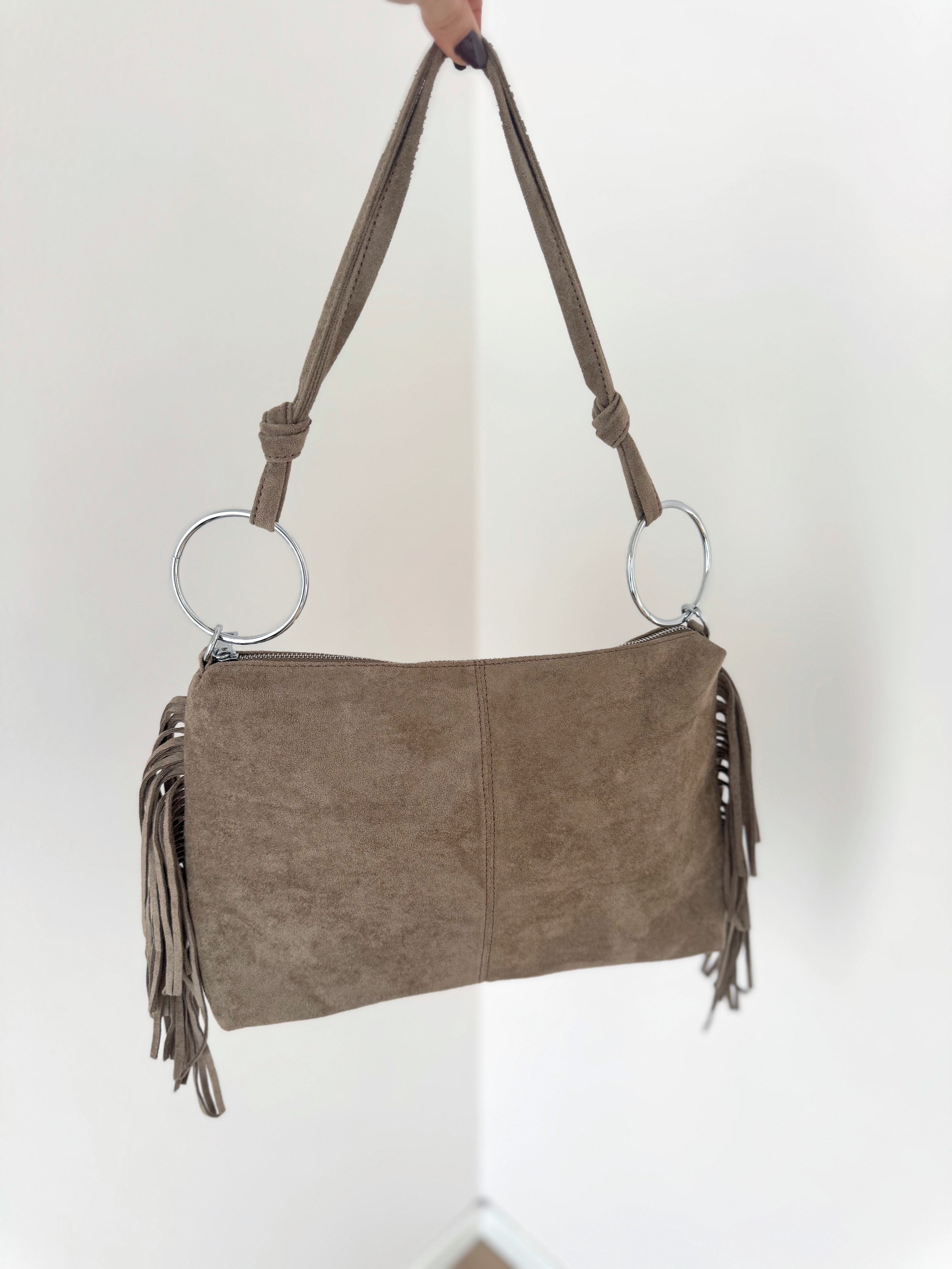 BORSA FRANGE ECO CAMOSCIO