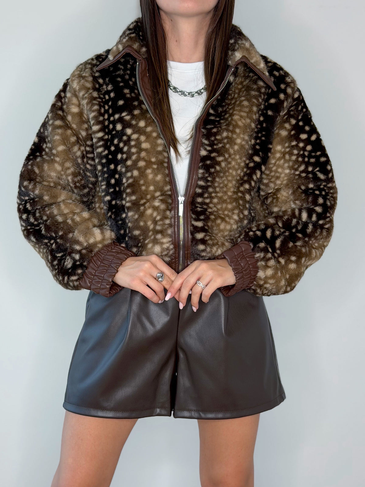 BOMBER IN ECOPELLICCIA BAMBI