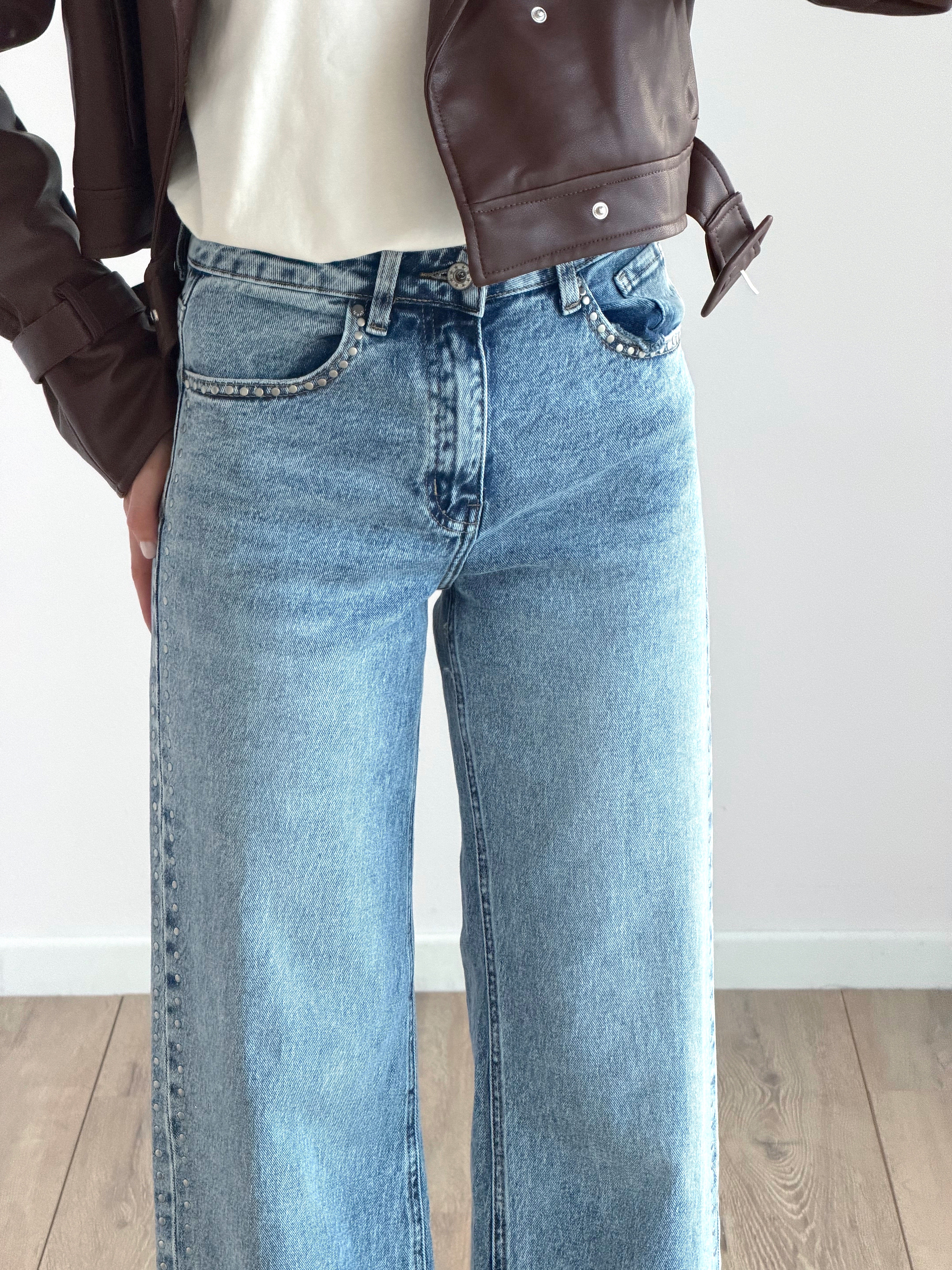 DENIM ROCKSTUD