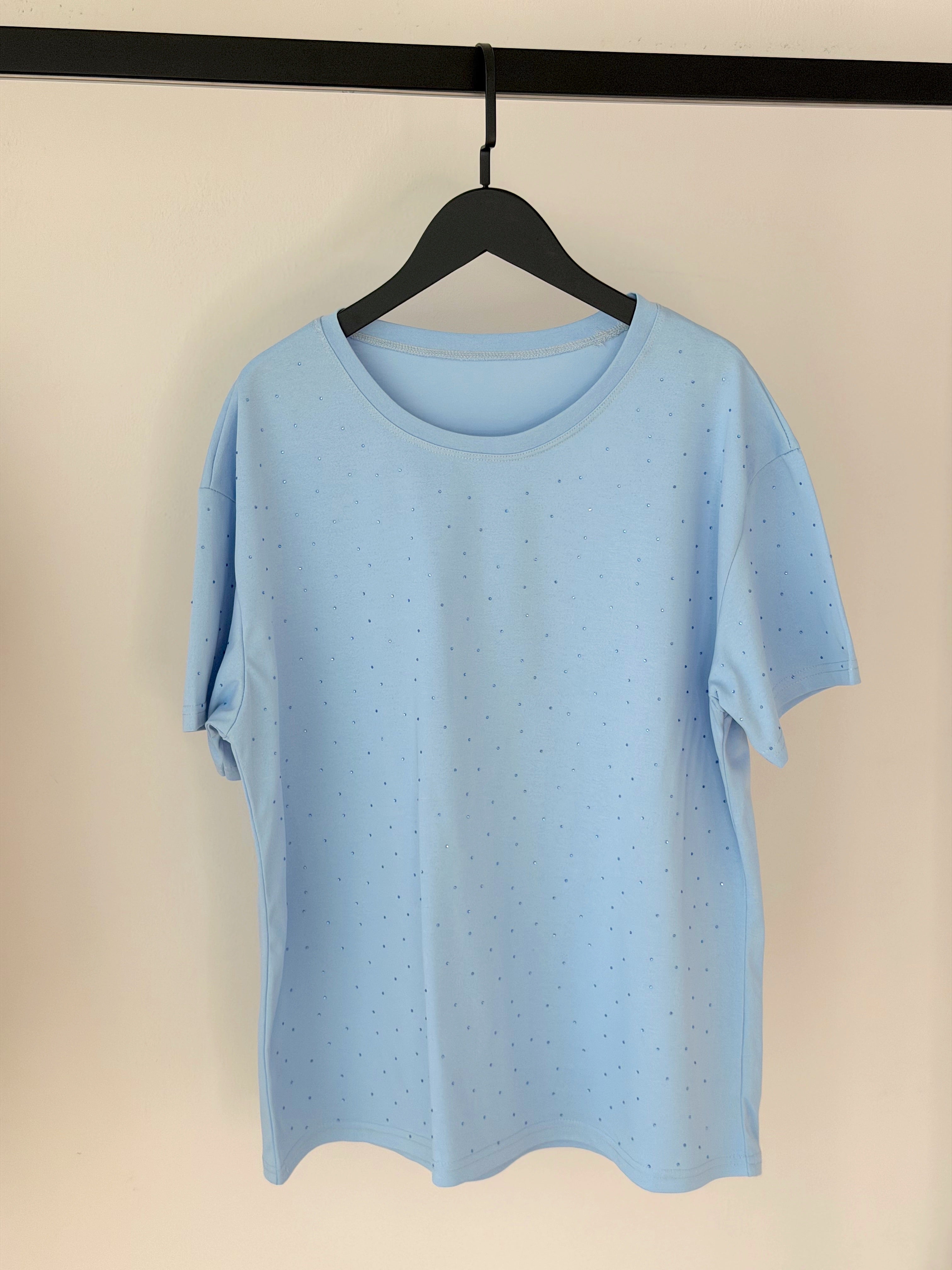 T-SHIRT OVER CON STRASS