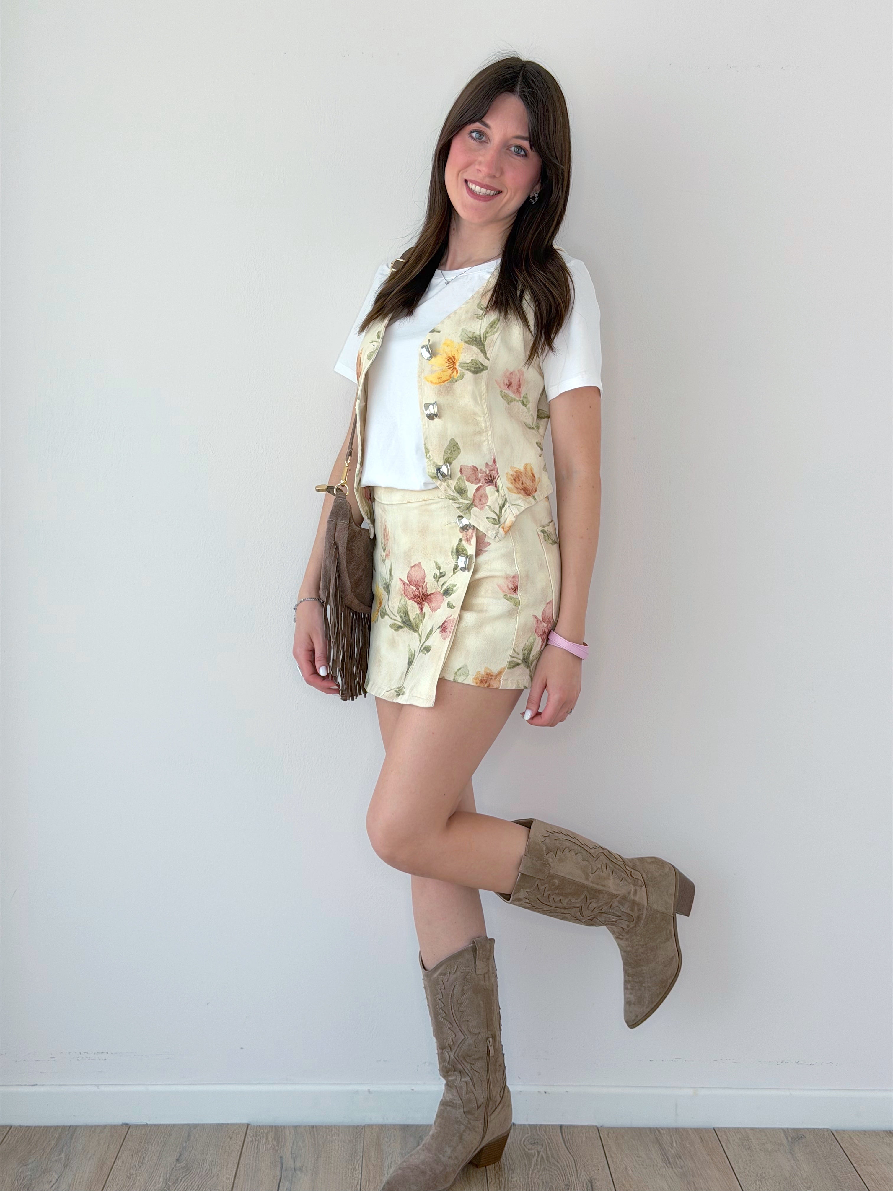 COORDINATO DENIM FLORA