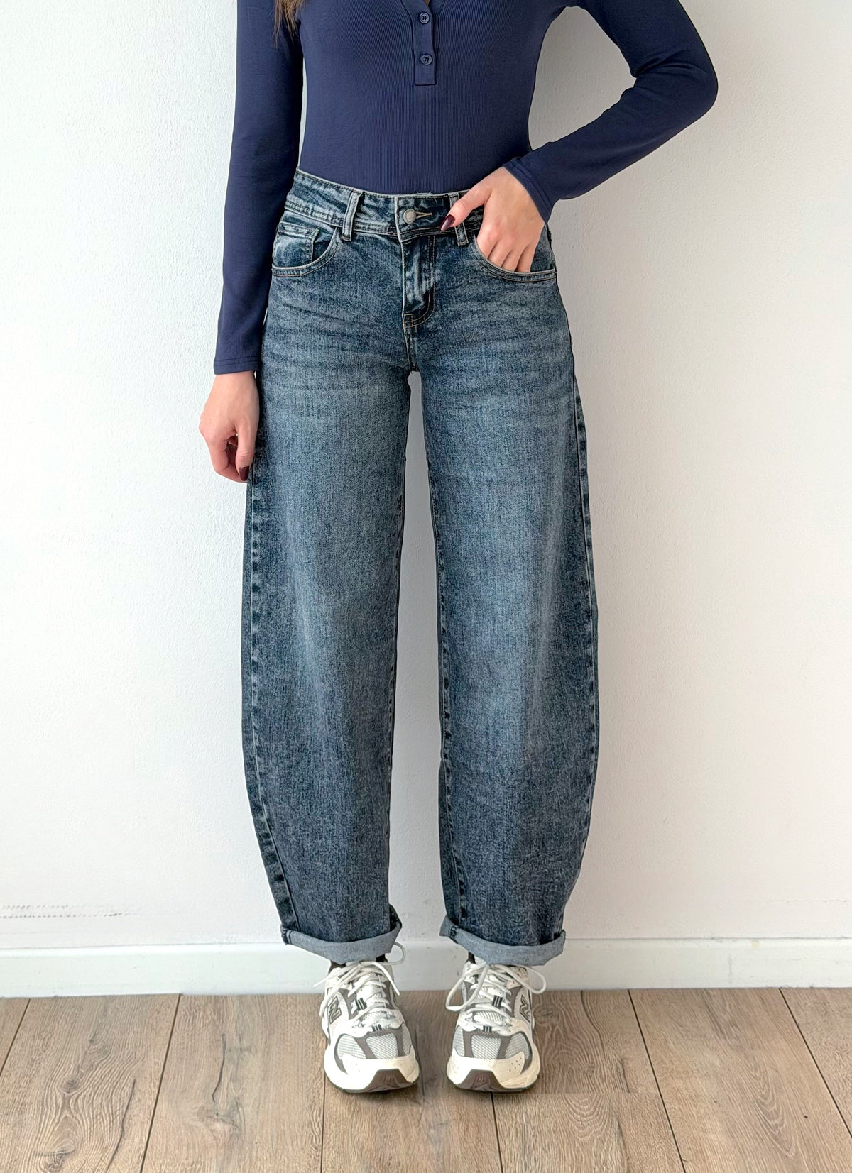 DENIM BALLOON SABBIATO
