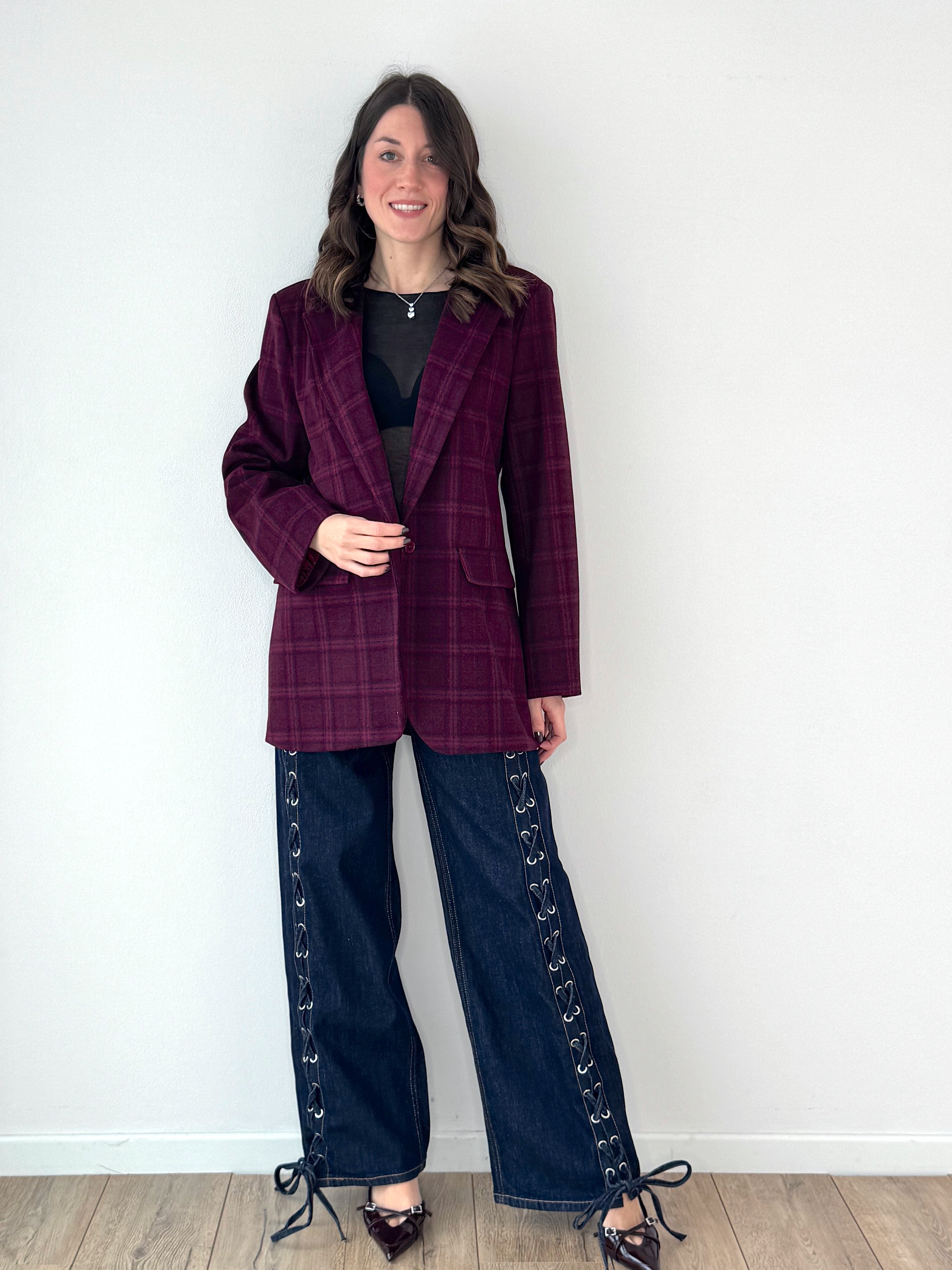 GIACCA QUADRI IN FLANELLA